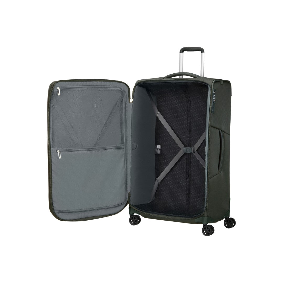 Samsonite trolley grande in tessuto "Respark" Verde 143331.1339 FOREST GREEN