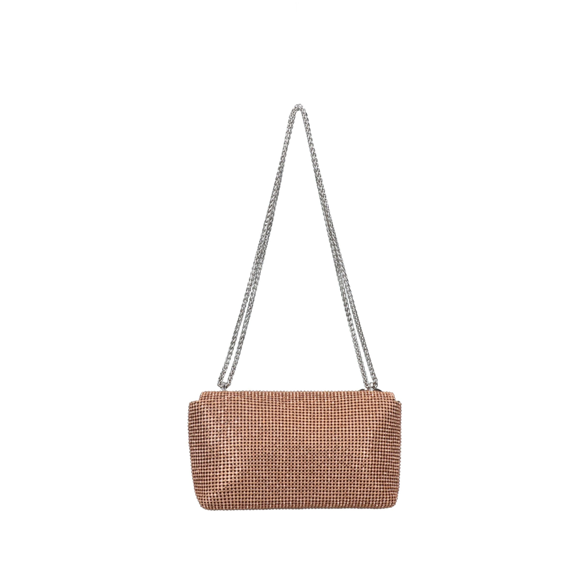 REBELLE borsa a spalla in tessuto "Sparkly" Oro 1WR104TX0142.A642 PLATINUM