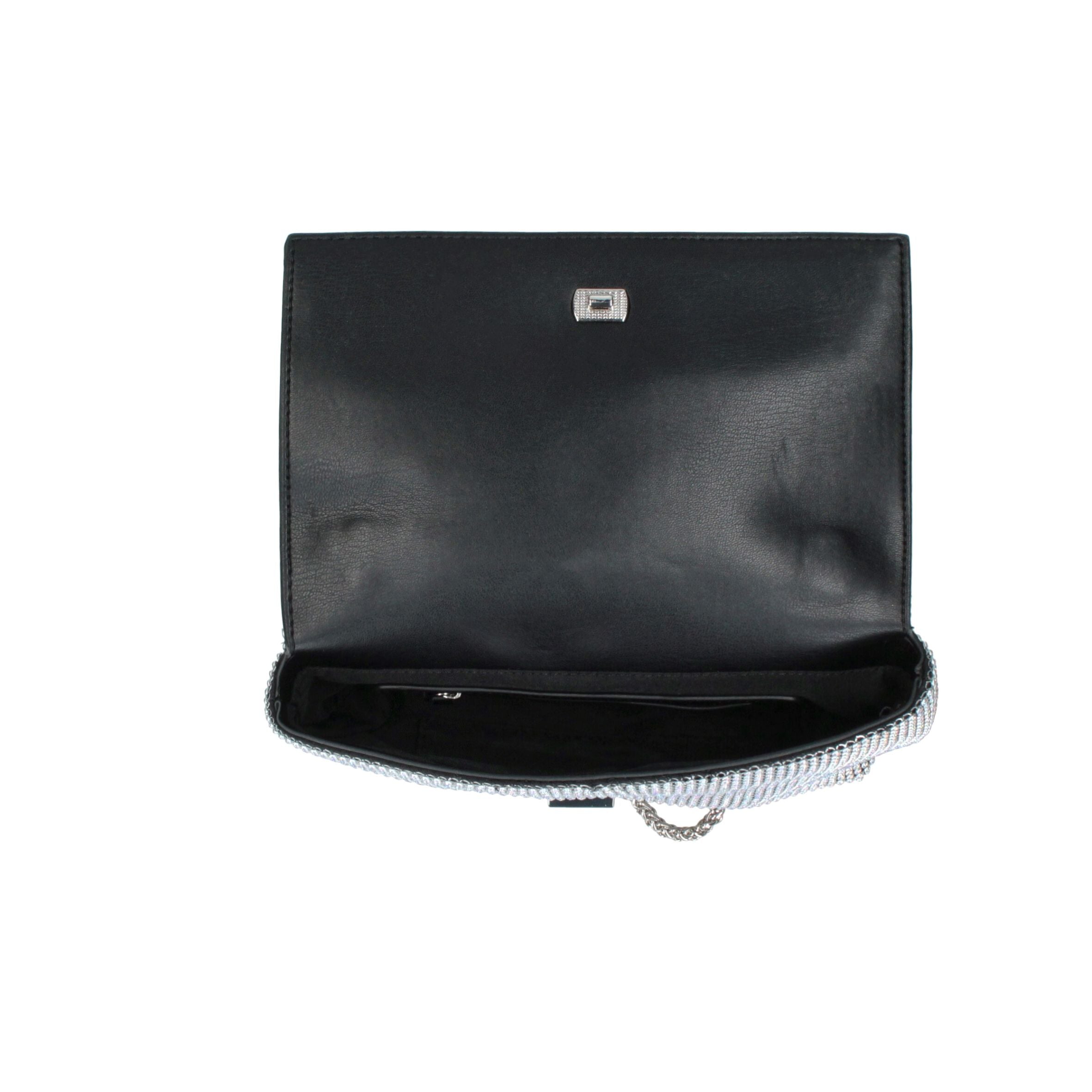 REBELLE borsa a spalla in tessuto "Sparkly" Argento 1WR104TX0142.A652 IRIDESCENT