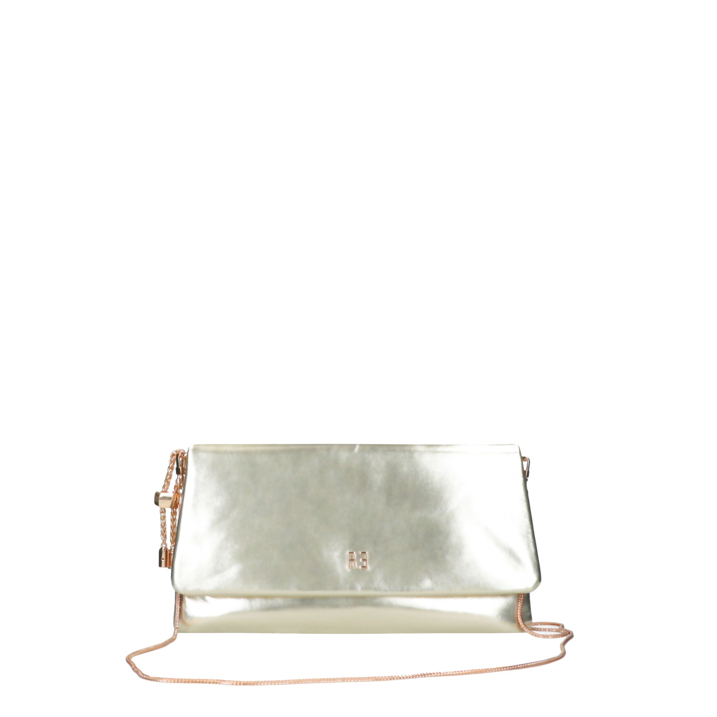 REBELLE pochette in pelle "Elisabetta" Platino 1WR119LEO487.A642 PLATINUM