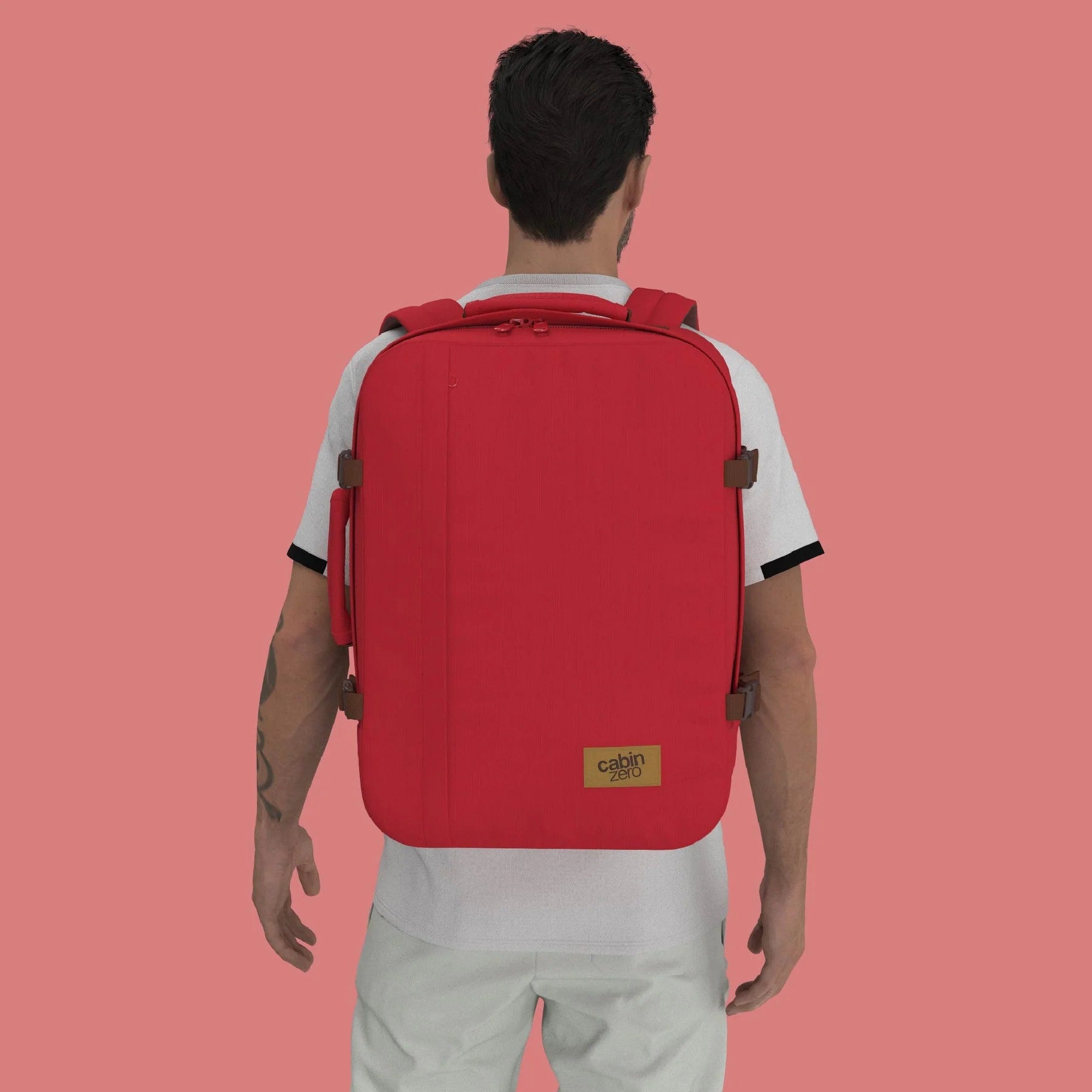 Cabin Zero zaino 44L da viaggio in tessuto "Classic" Rosso CZ06.2303 LONDON RED