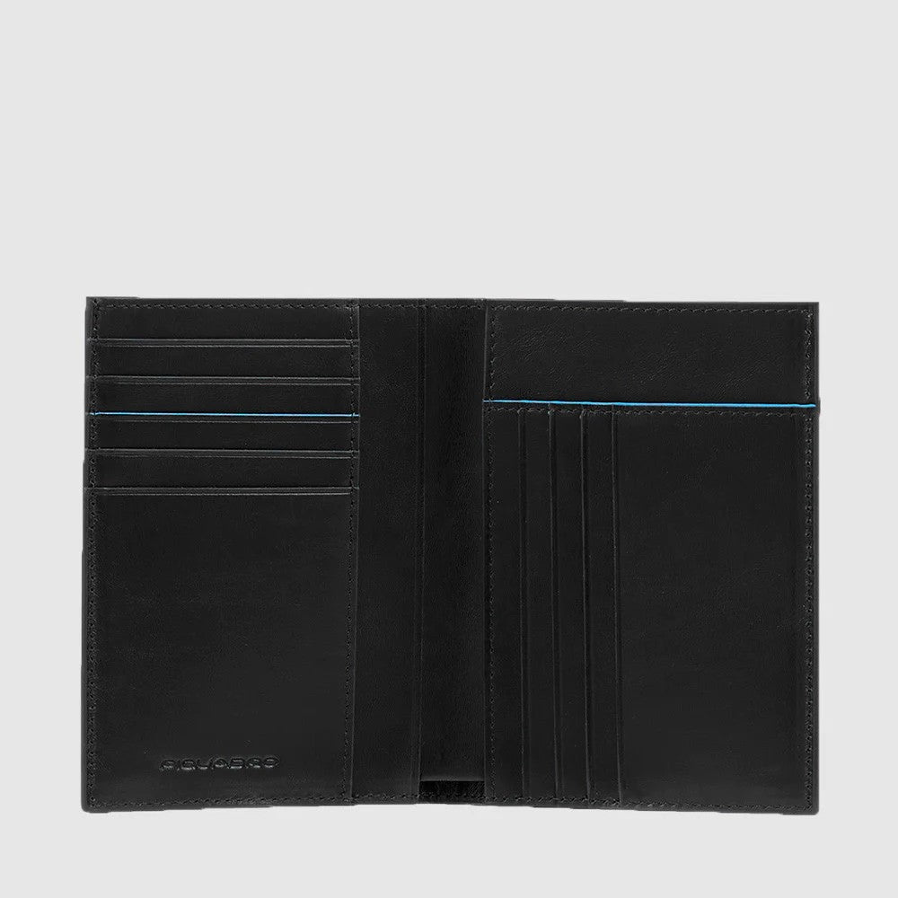 Piquadro porta documenti in pelle "Blue Square Revamp" Nero PU1393B2VR.N