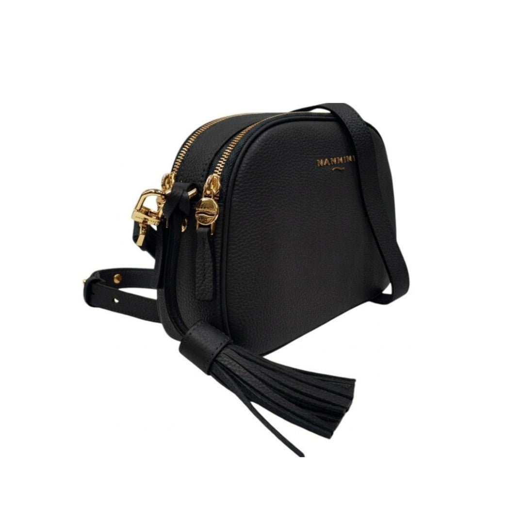Nannini borsa a tracolla in pelle "Salge" Nero 18037.NERO