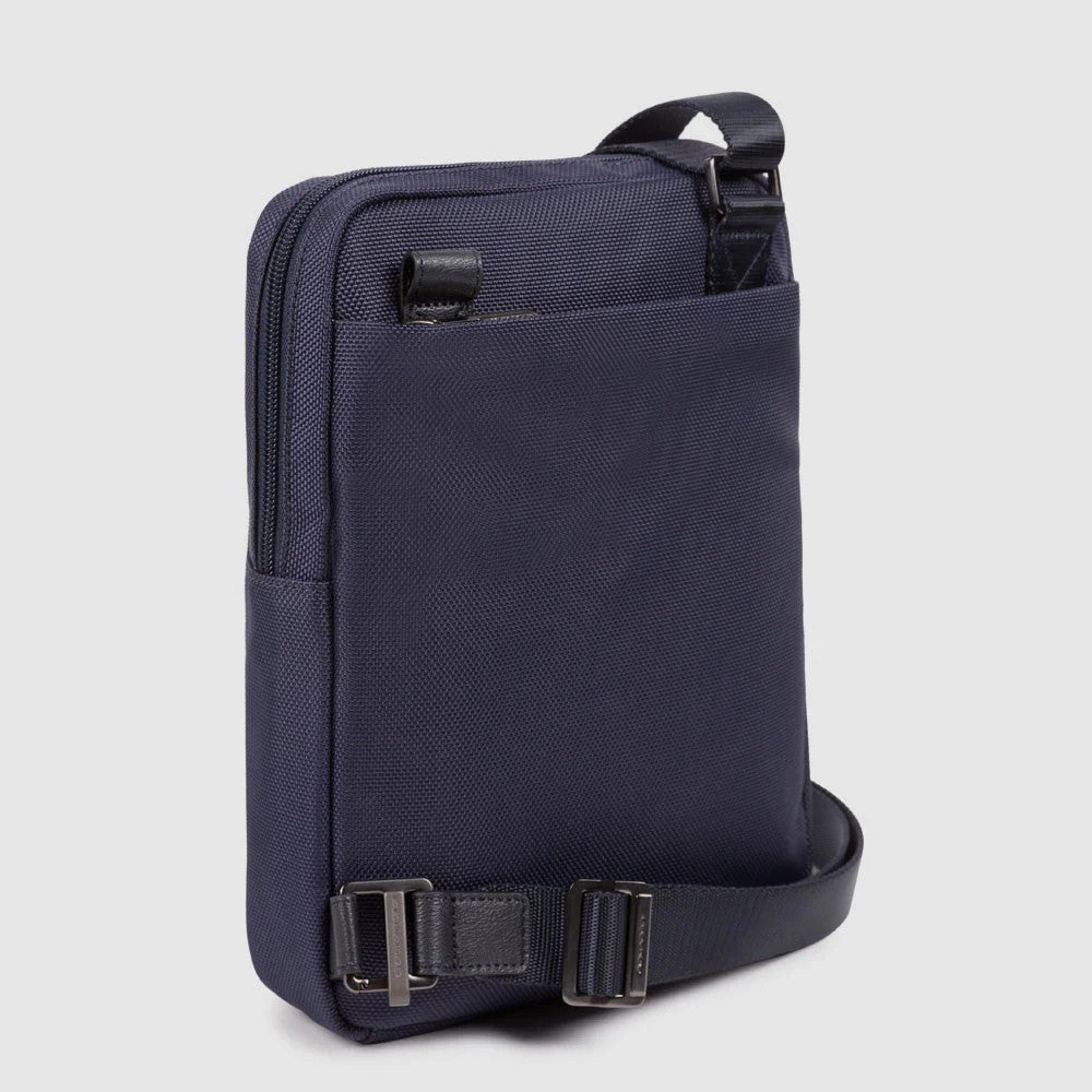 Piquadro borsello in tessuto e pelle "Brief 2 Blu CA1816BR2.BLU