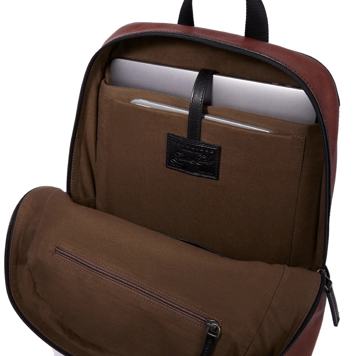 The Bridge zaino in pelle "Damiano" Marrone 063403EX.1A