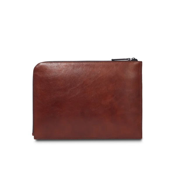 The Bridge pochette in pelle "Damiano" Marrone 093423EX.1A
