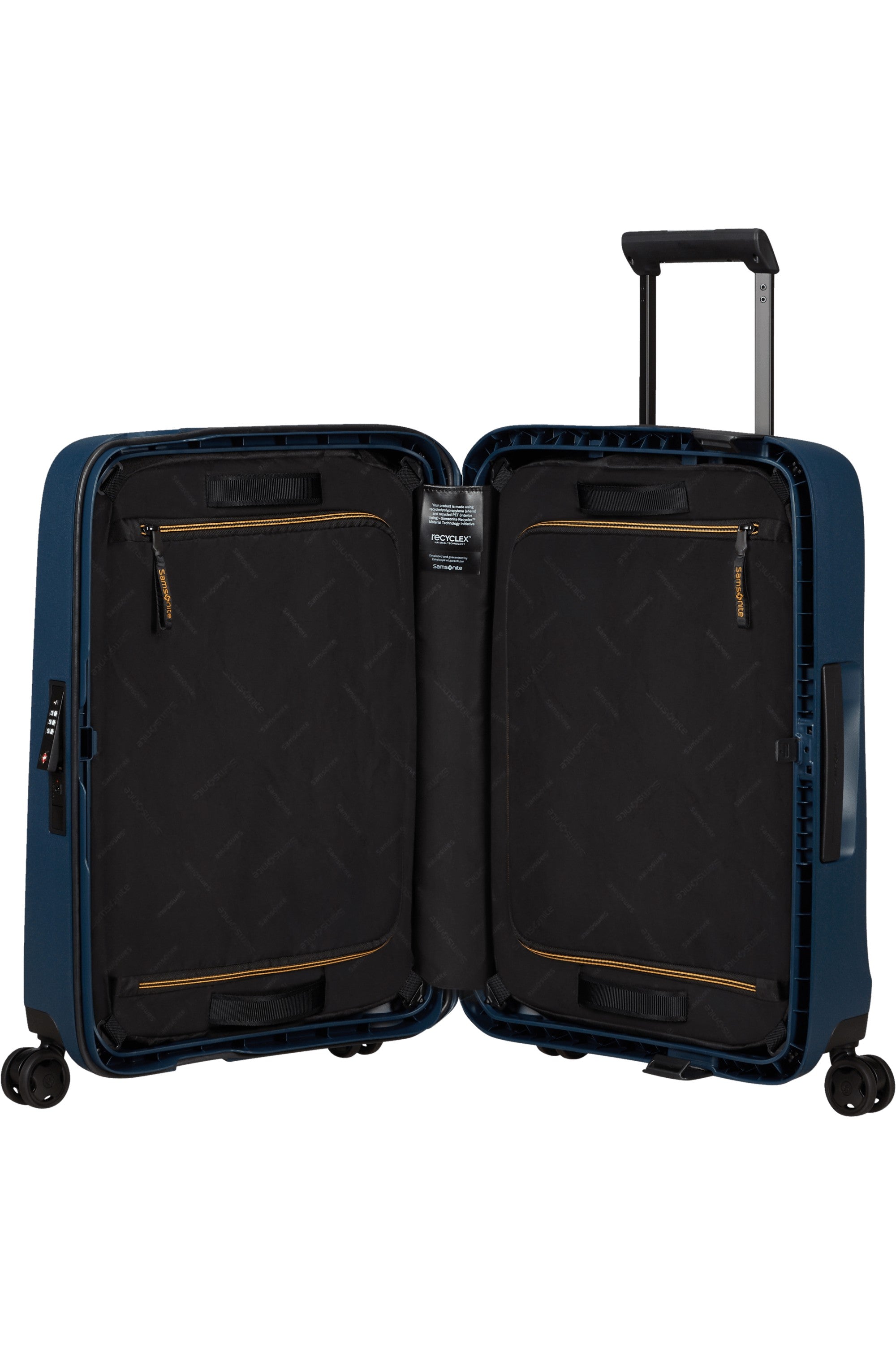 Samsonite trolley cabina in polipropilene "Essens" Blu 146909.1549 MIDNIGHT BLUE