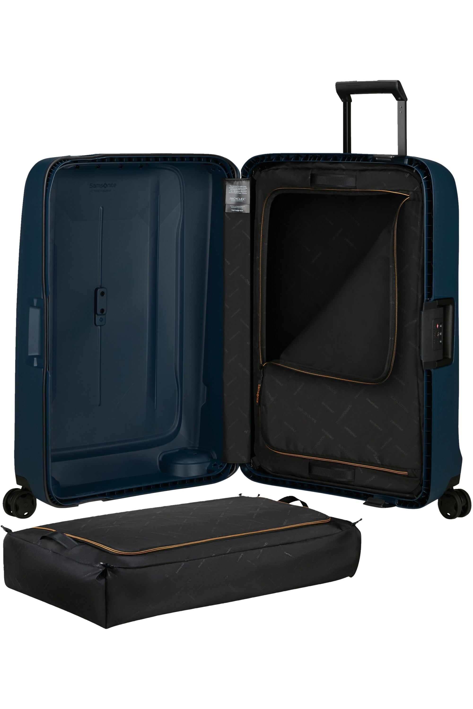 Samsonite trolley medio in polipropilene "Essens" Blu 146911.1549 MIDNIGHT BLUE