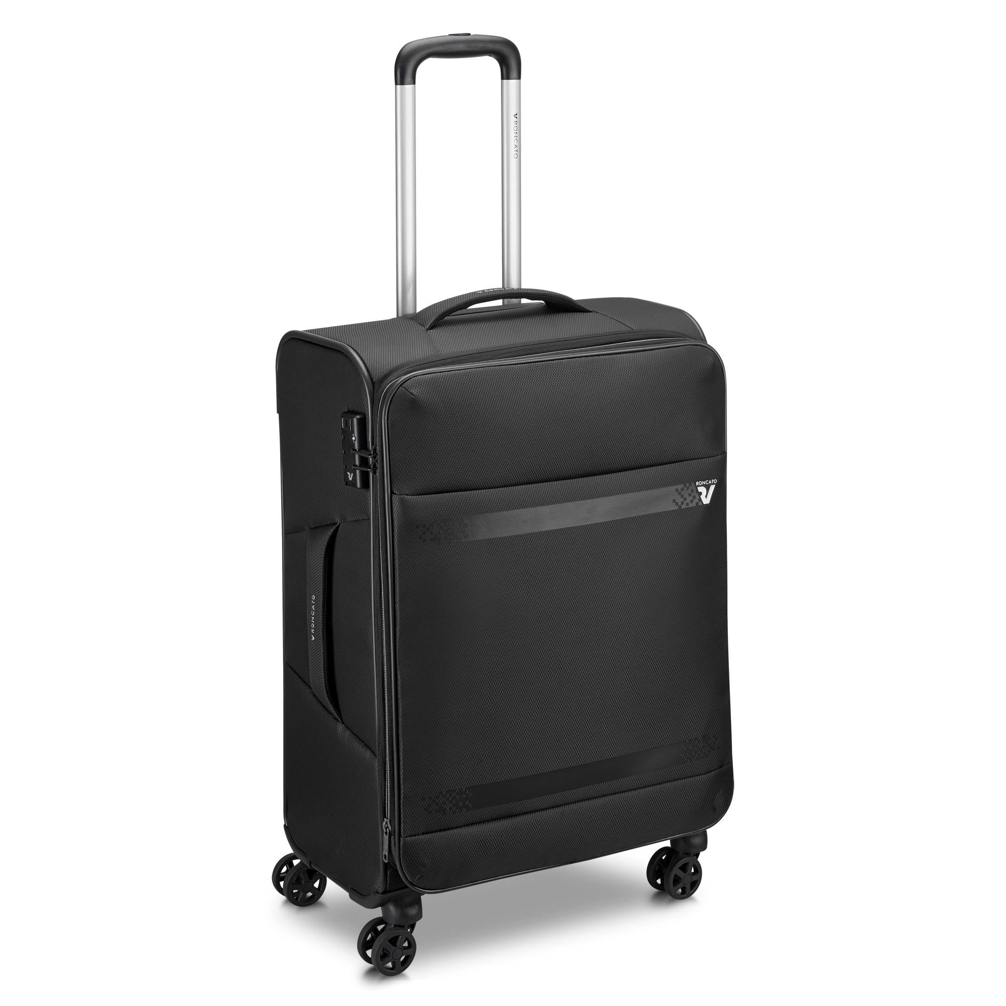 Roncato trolley medio in tessuto "Jazz" Nero 414642.01 NERO