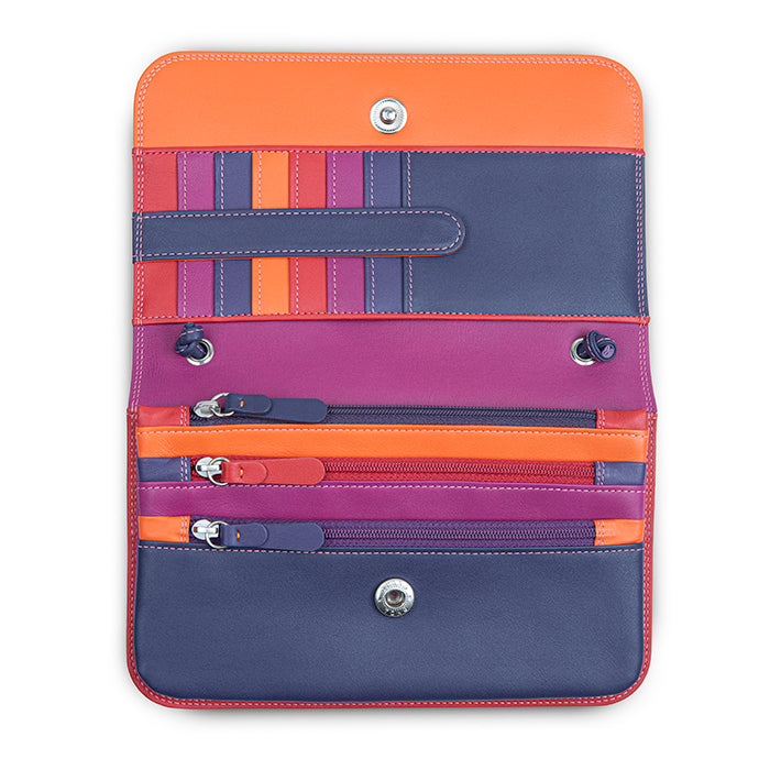 Mywalit portafogli con tracolla in pelle "Classic" Multicolor 5003.75 SANGRIA MULTI