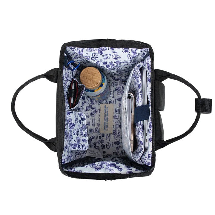 CABAIA zaino in tessuto "Adventurer" Nero ADV-M.378 COLOGNE
