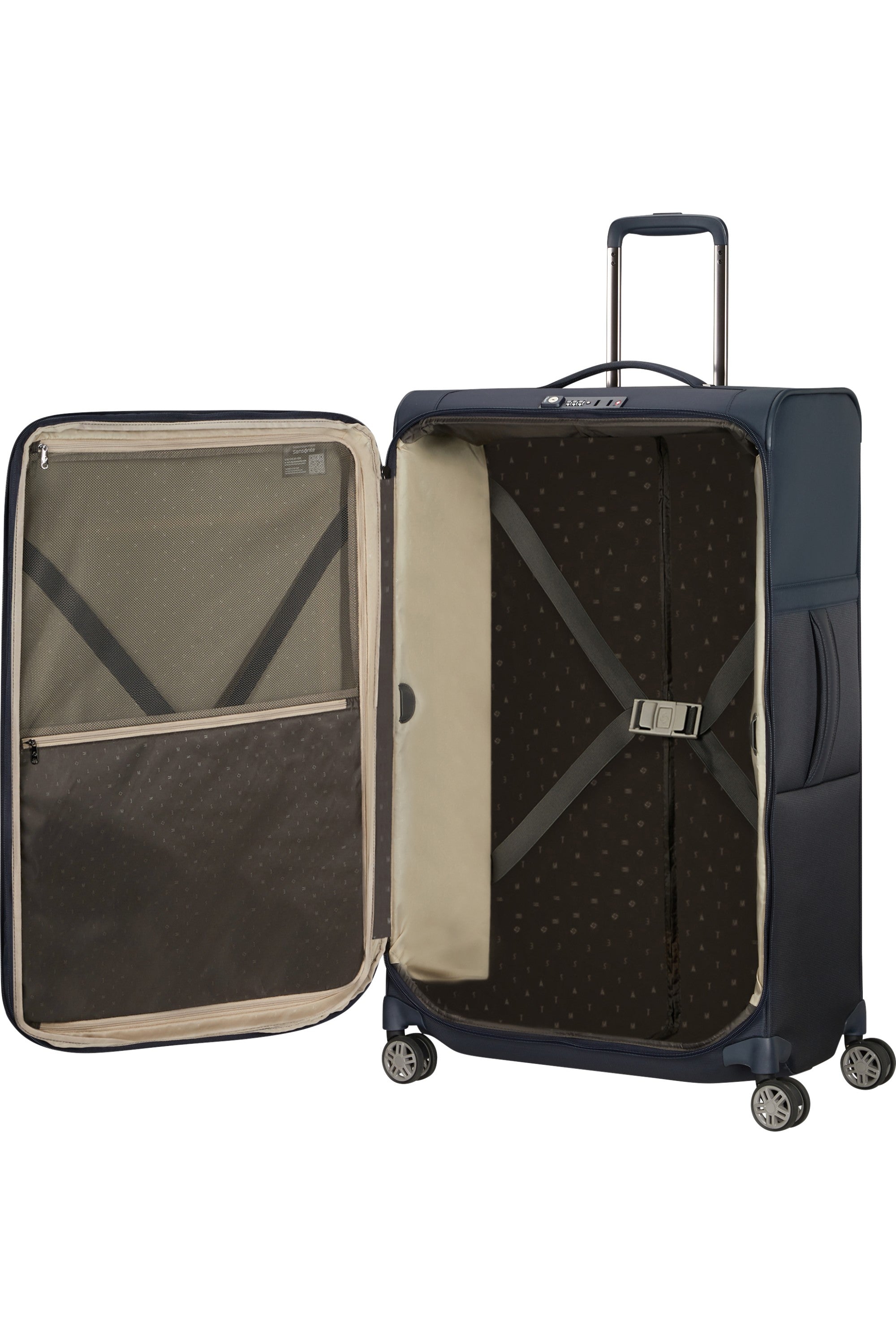 Samsonite trolley grande in tessuto "Airea" Blu 133626.1247 DARK BLUE
