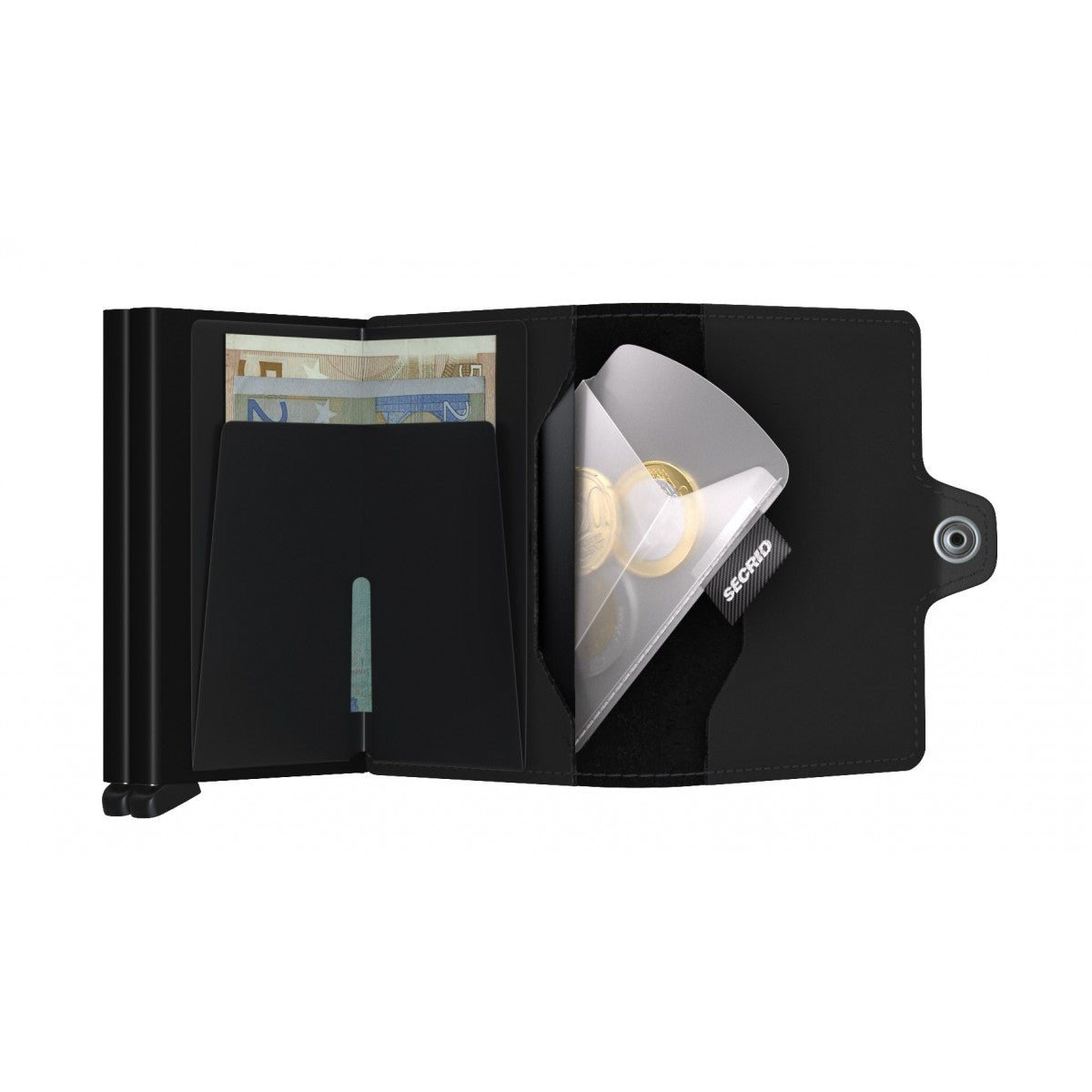 Secrid accessorio trasparente porta monete "Coin Pocket" Nero ACO.TRASPARENTE