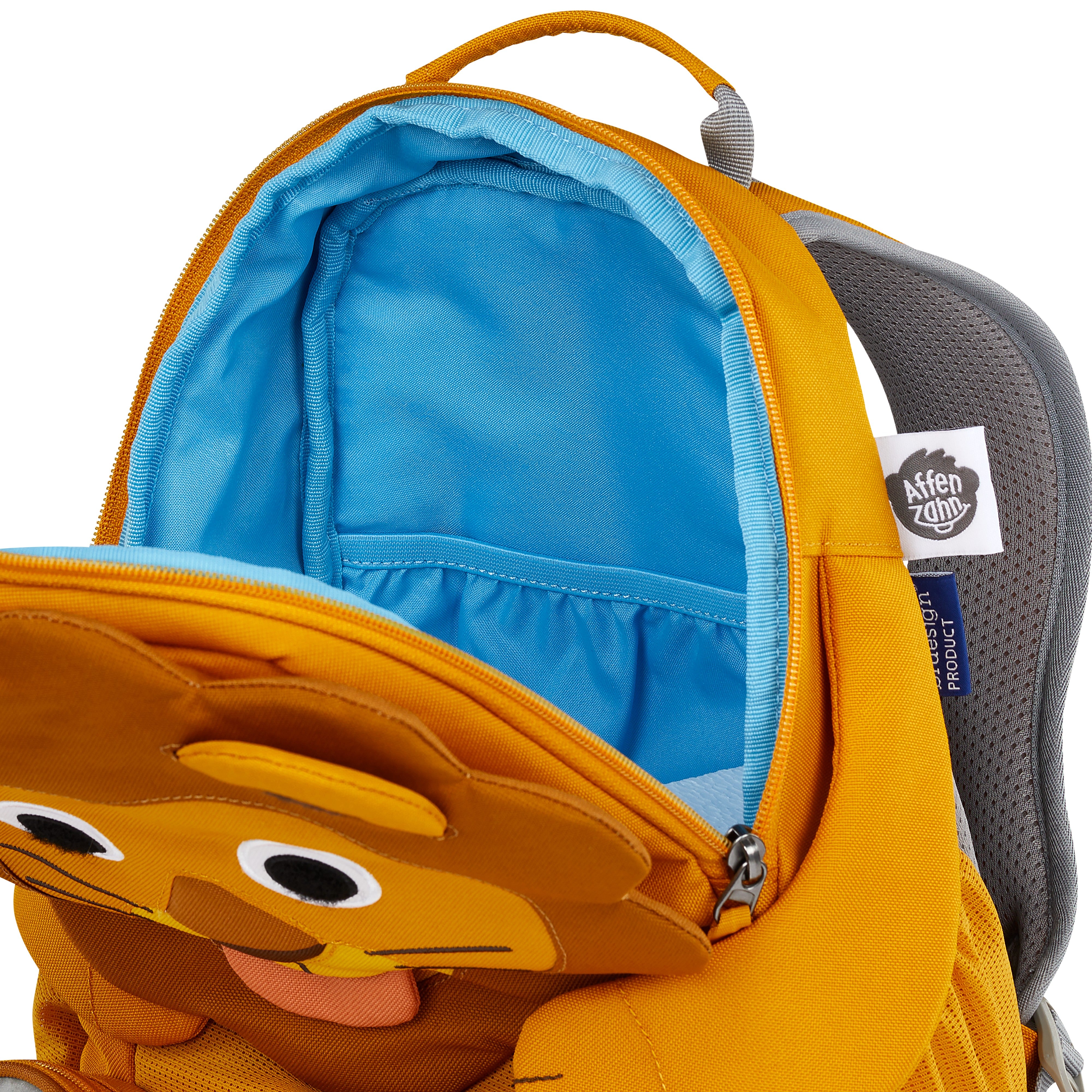 Affenzahn zainetto kids in tessuto Giallo GRANDE AMICO.LEONE