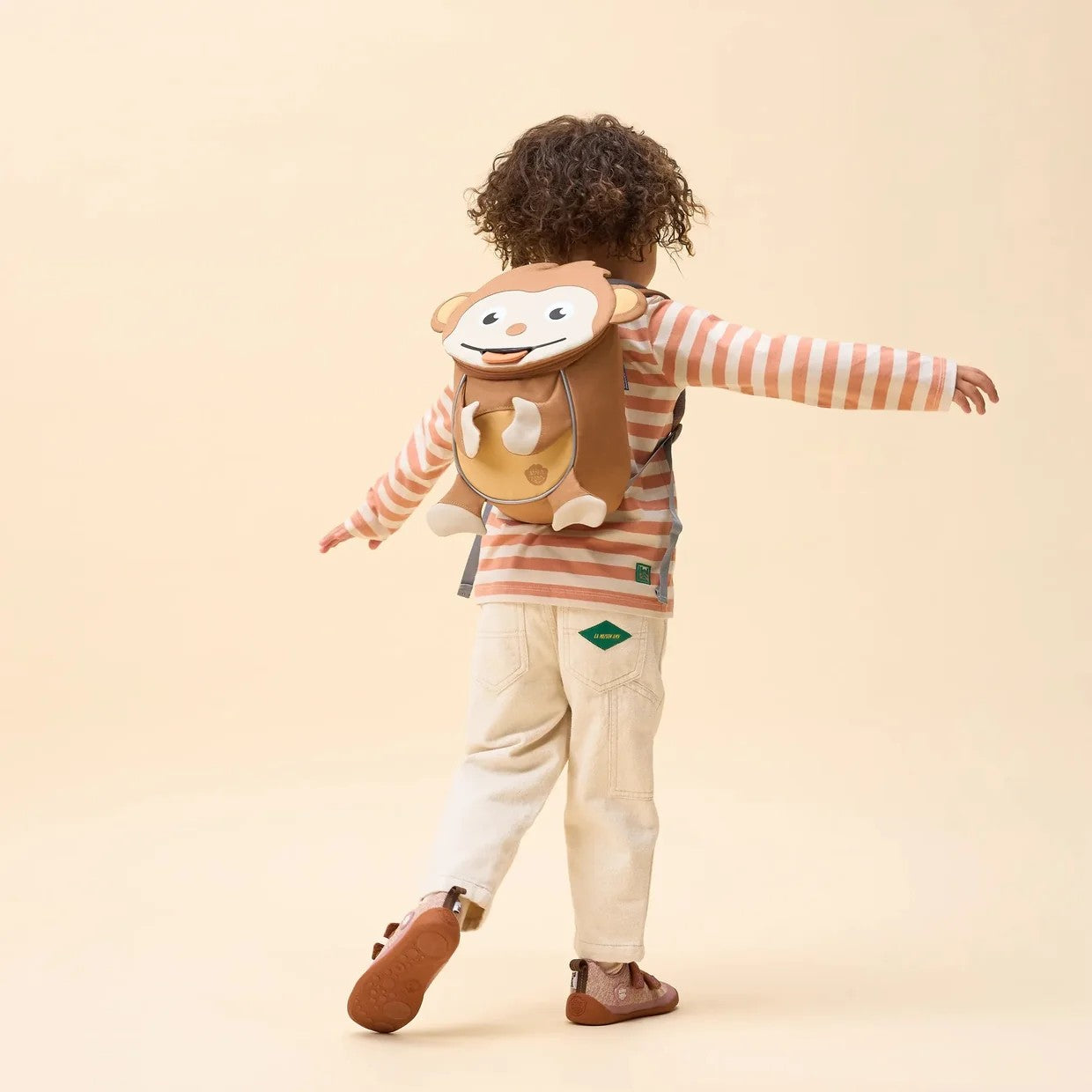 Affenzahn zainetto kids in tessuto Marrone PICCOLO AMICO.SCIMMIA