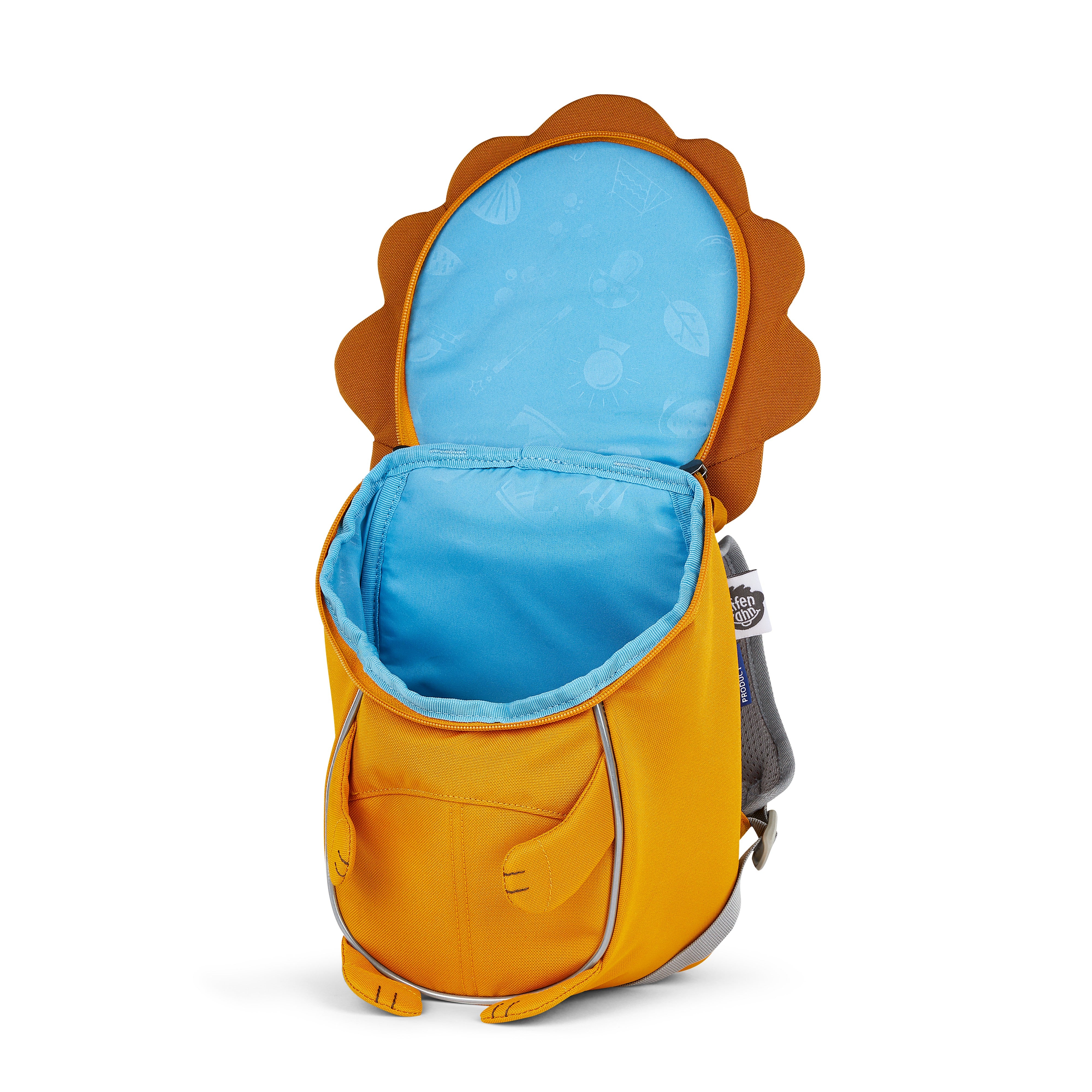 Affenzahn zainetto kids in tessuto Giallo PICCOLO AMICO.LEONE