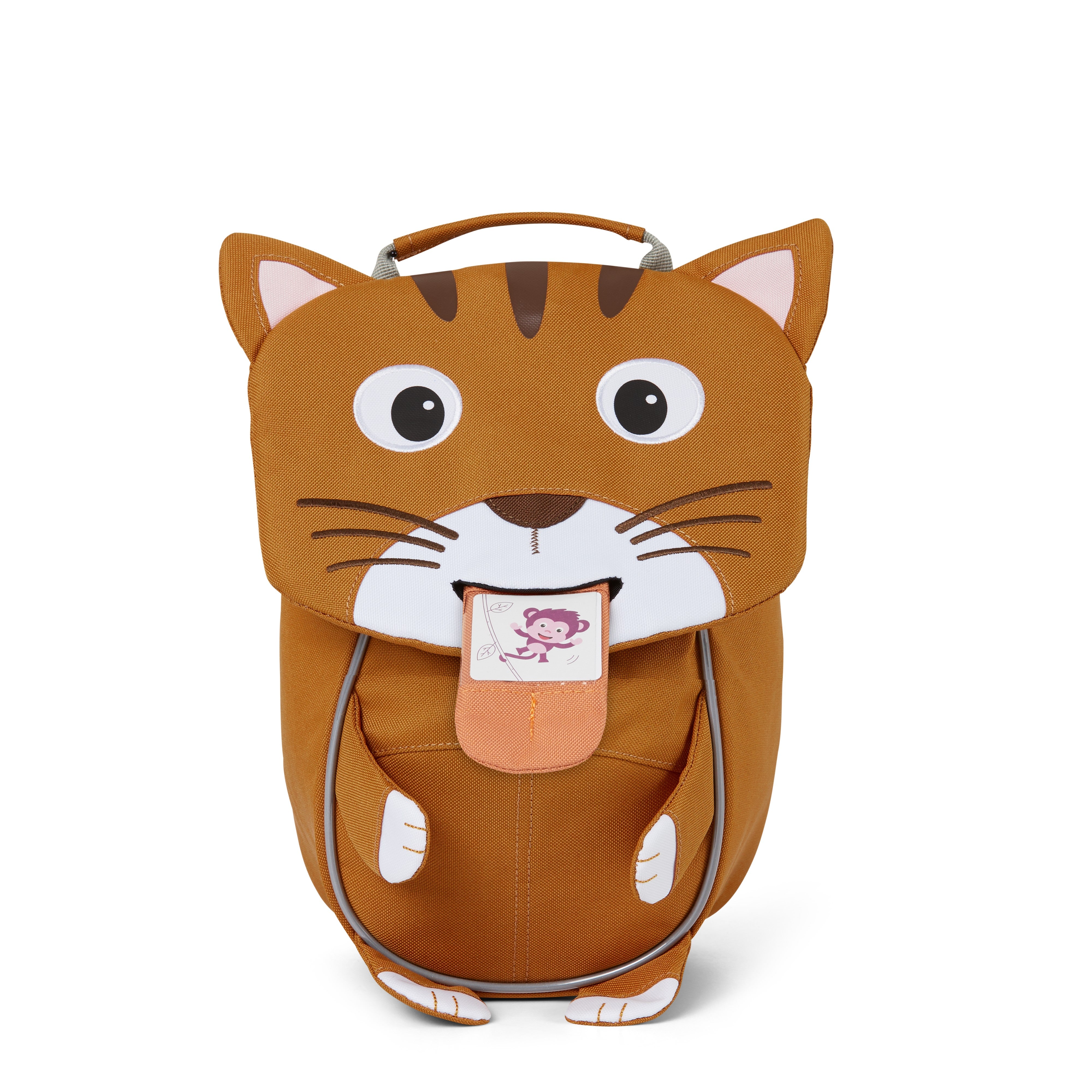 AFFENZAHN zainetto kids in tessuto Beige PICCOLO AMICO.GATTO