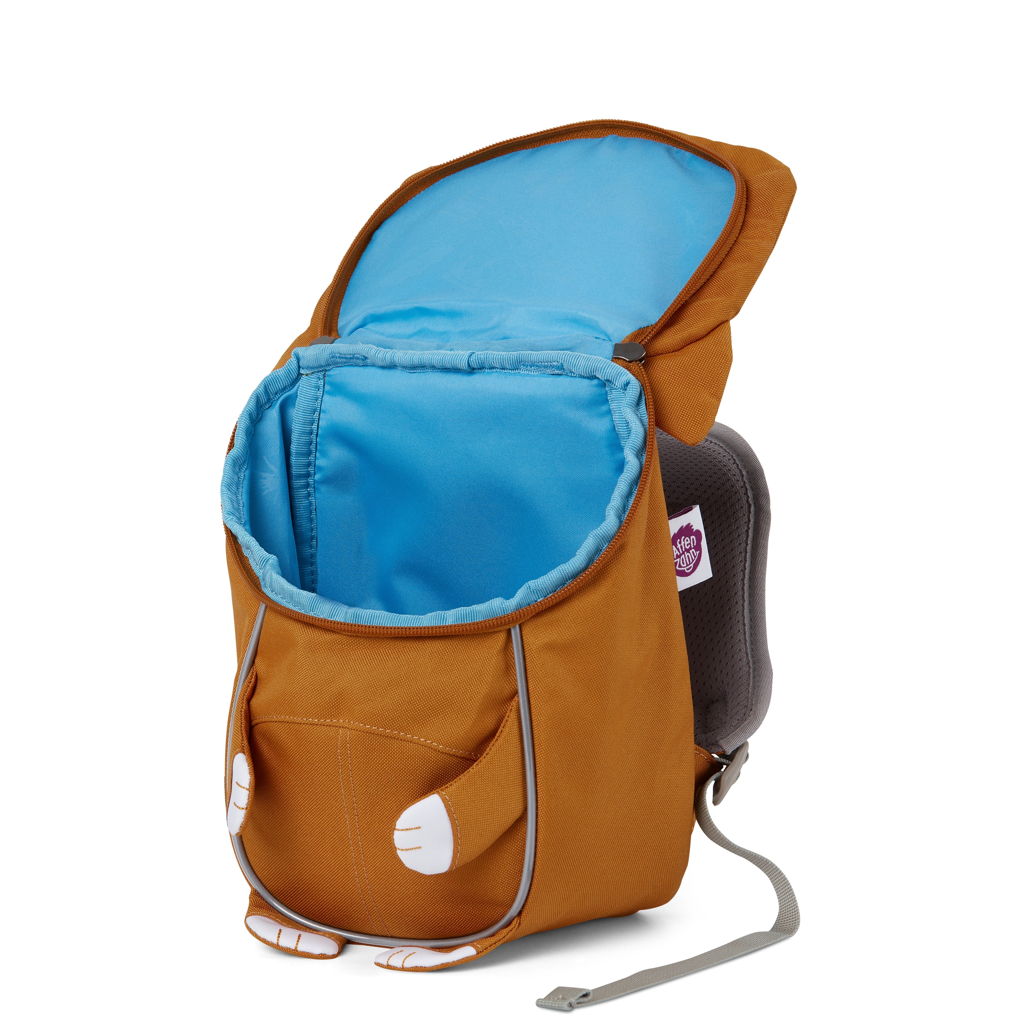 AFFENZAHN zainetto kids in tessuto Beige PICCOLO AMICO.GATTO