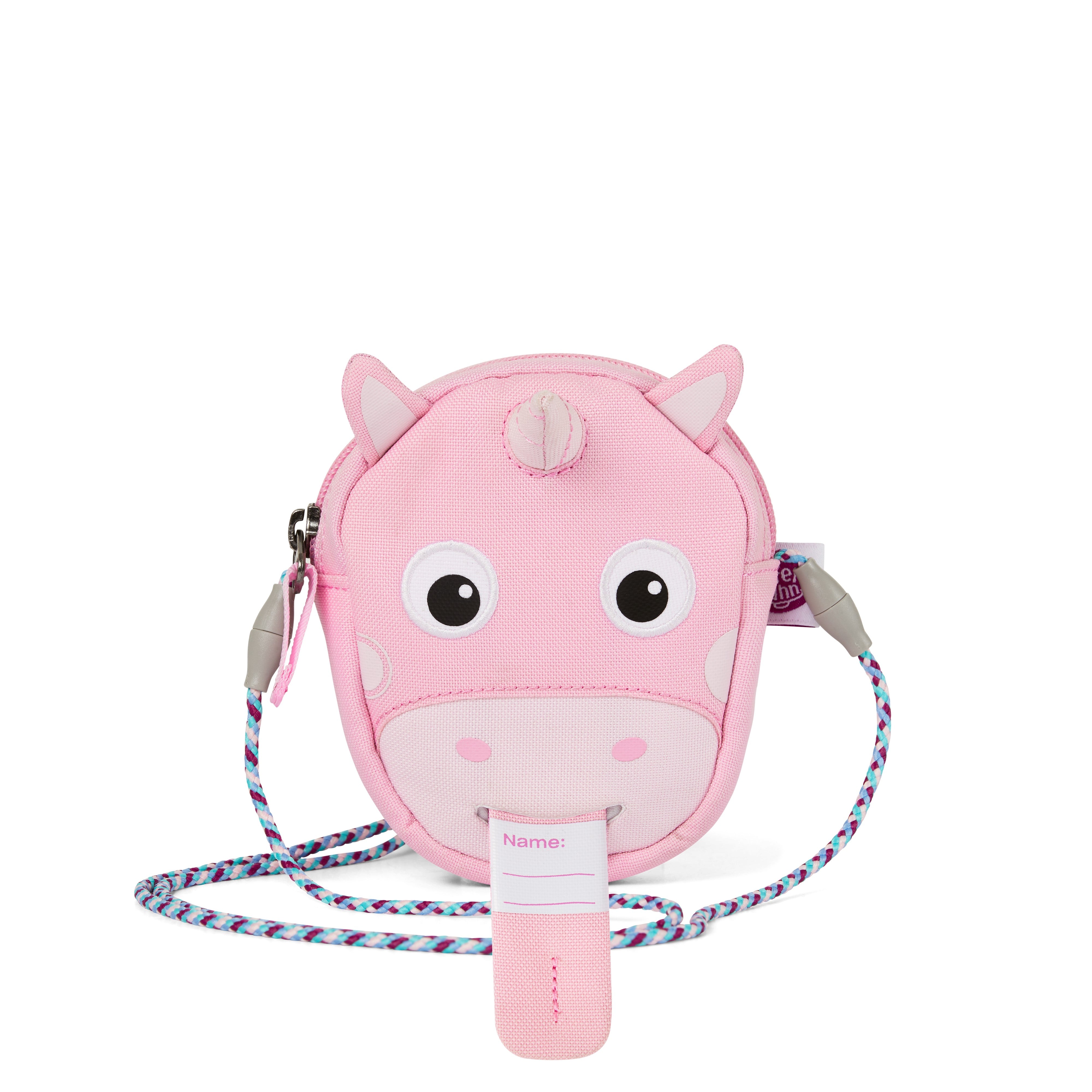 AFFENZAHN borsa a tracolla kids in tessuto Rosa TRACOLLINA.UNICORNO