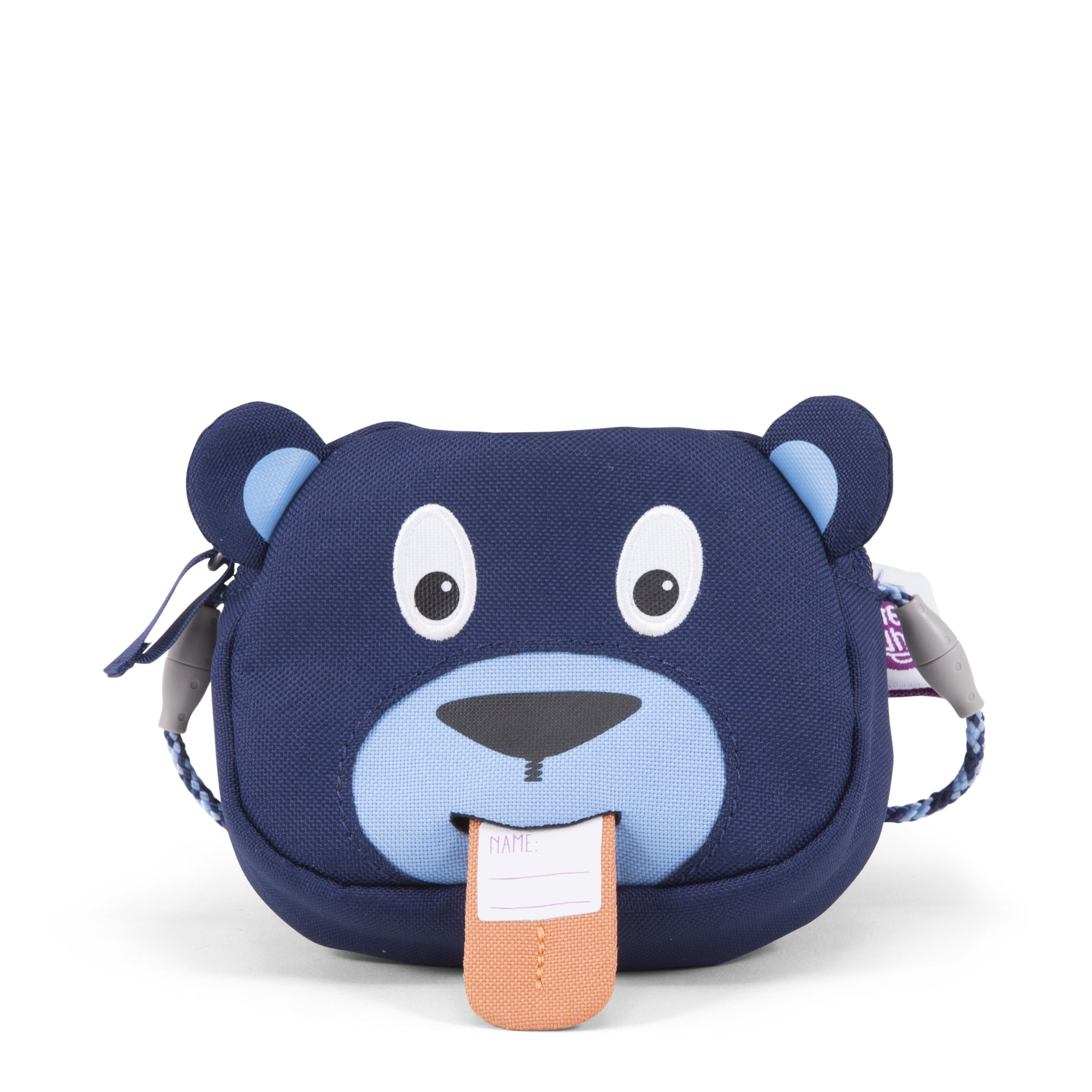 AFFENZAHN borsa a tracolla kids in tessuto Blu TRACOLLINA.ORSO