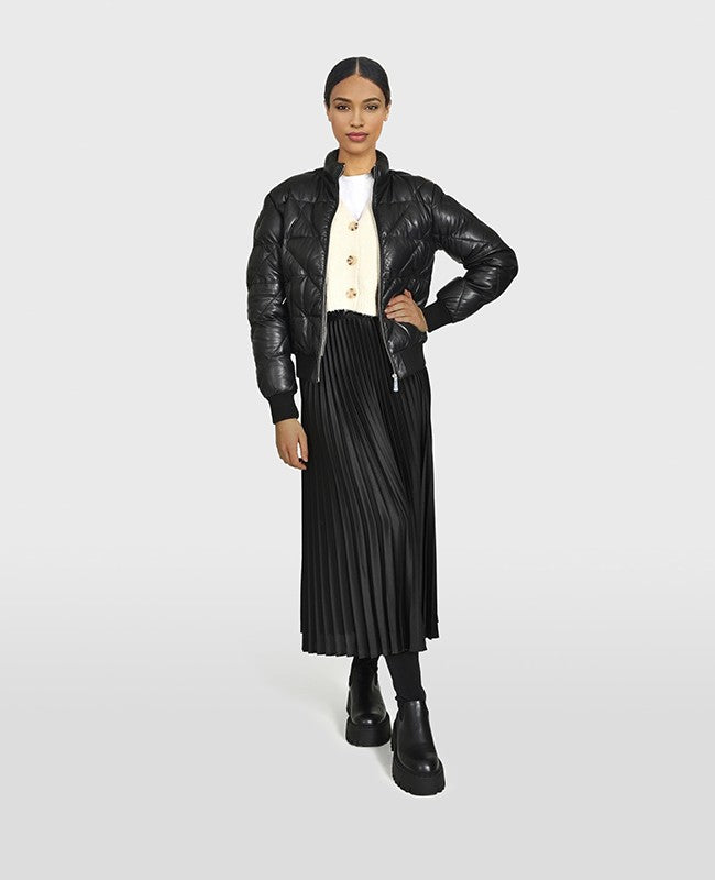 OAKWOOD giubbotto in pelle "Vanoise" Nero 64621.BLACK