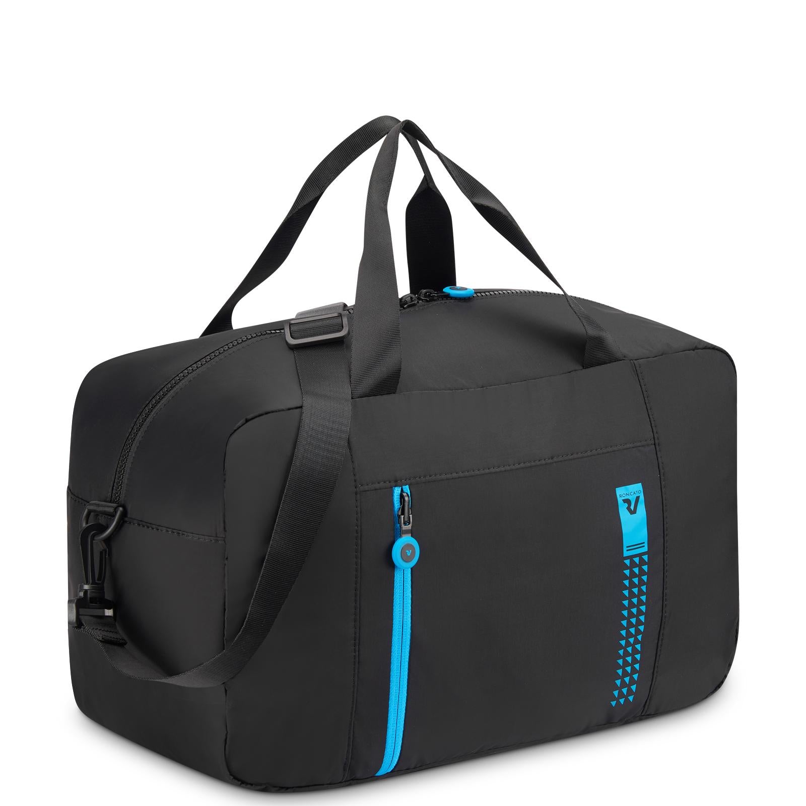Roncato borsa richiudibile in tessuto "Neon Compac" Nero 412011.01 NERO