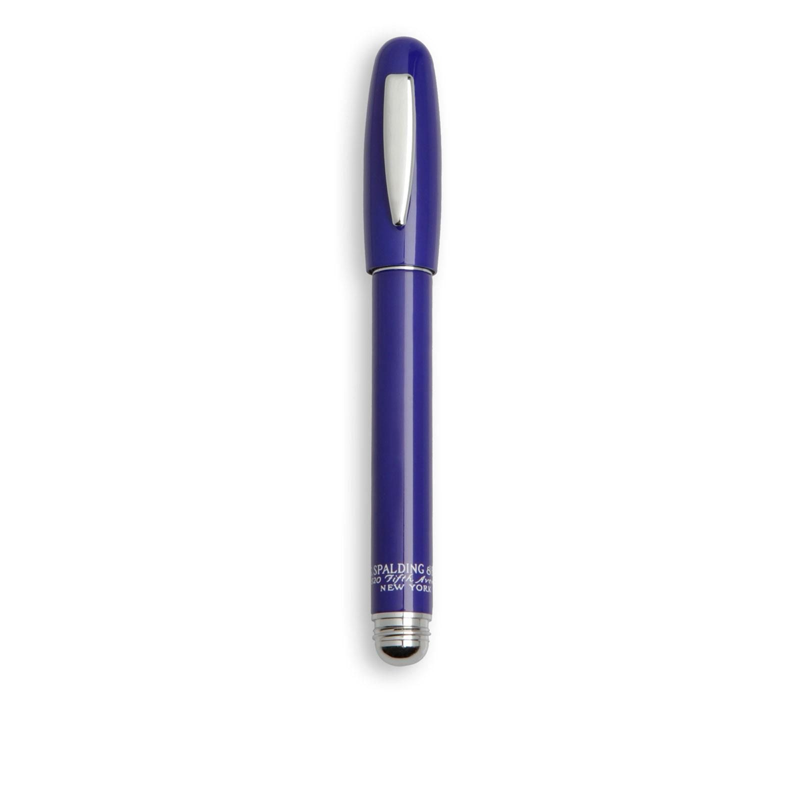 Spalding penna in ottone e acrilico "Short classic pens" Blu 170131.U706 BLUE