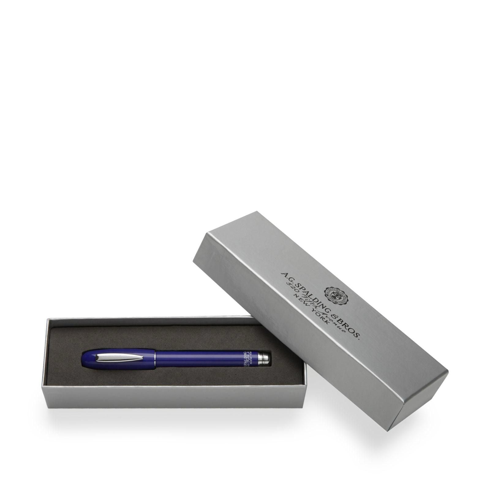 Spalding penna in ottone e acrilico "Short classic pens" Blu 170131.U706 BLUE
