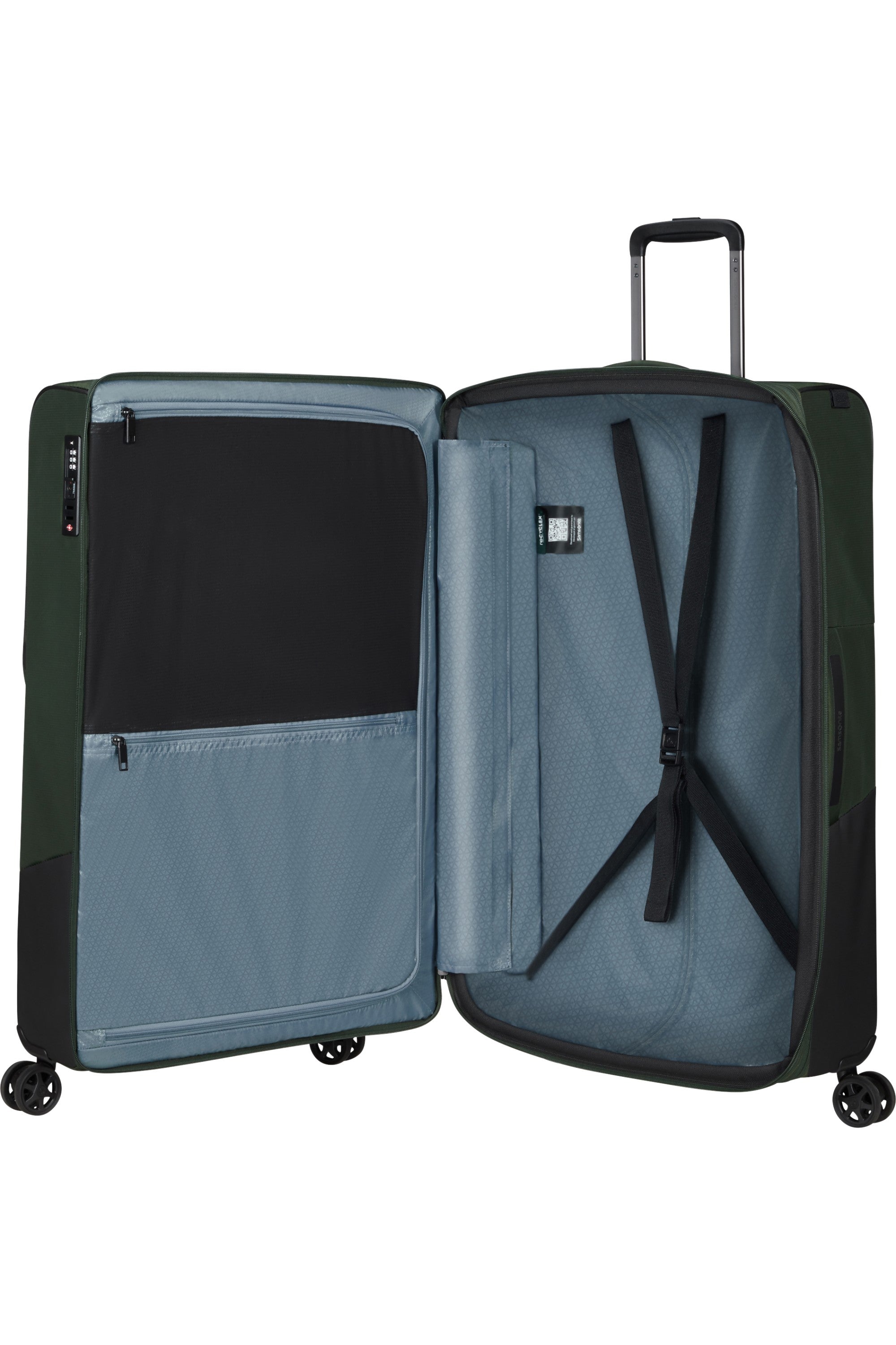 Samsonite trolley grande in tessuto "Biz2go" Verde 147611.1316 EARTH GREEN