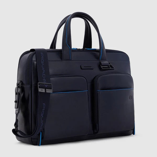 Piquadro borsa cartella da lavoro in pelle "Blue Square Revamp" CA6026B2V.BLU