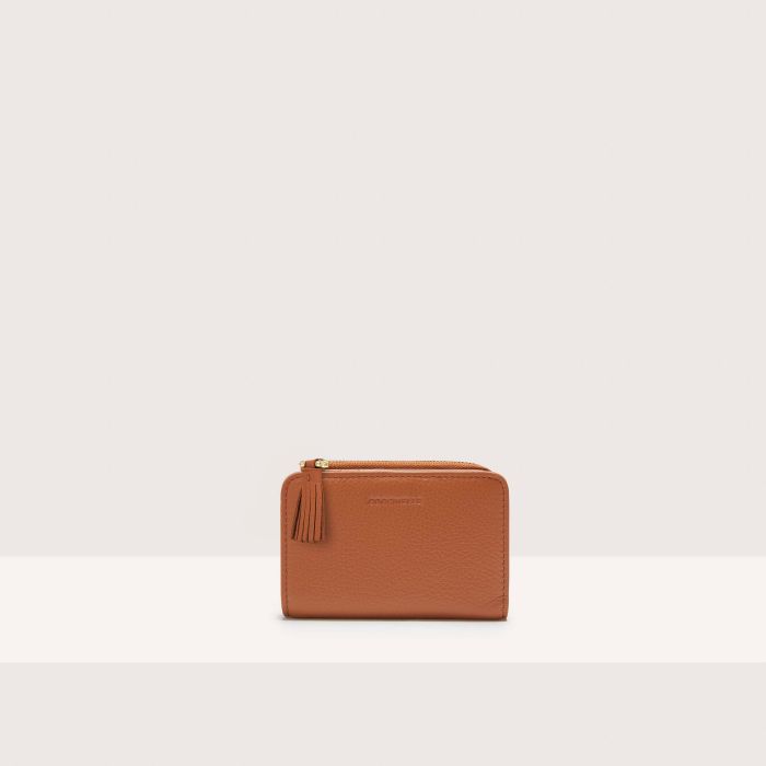 Coccinelle portafogli in pelle "Tassel" Cuoio E2MU011C101.W12 CUIR