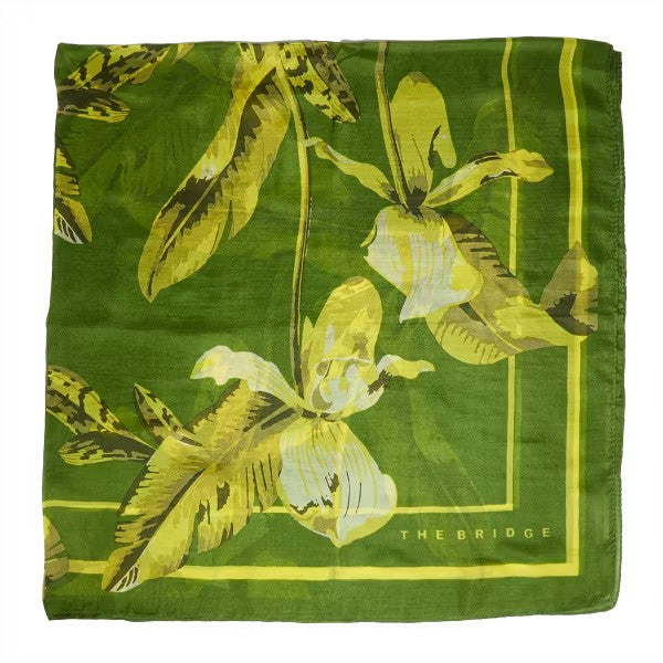 The Bridge foulard in seta "Life Style" Verde 121234D4.EW SMERALDO