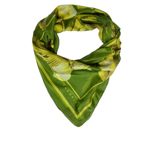 The Bridge foulard in seta "Life Style" Verde 121234D4.EW SMERALDO