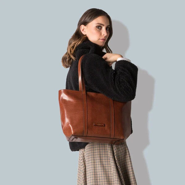 The Bridge borsa shopping in pelle "Vittoria" Marrone 04202001.14