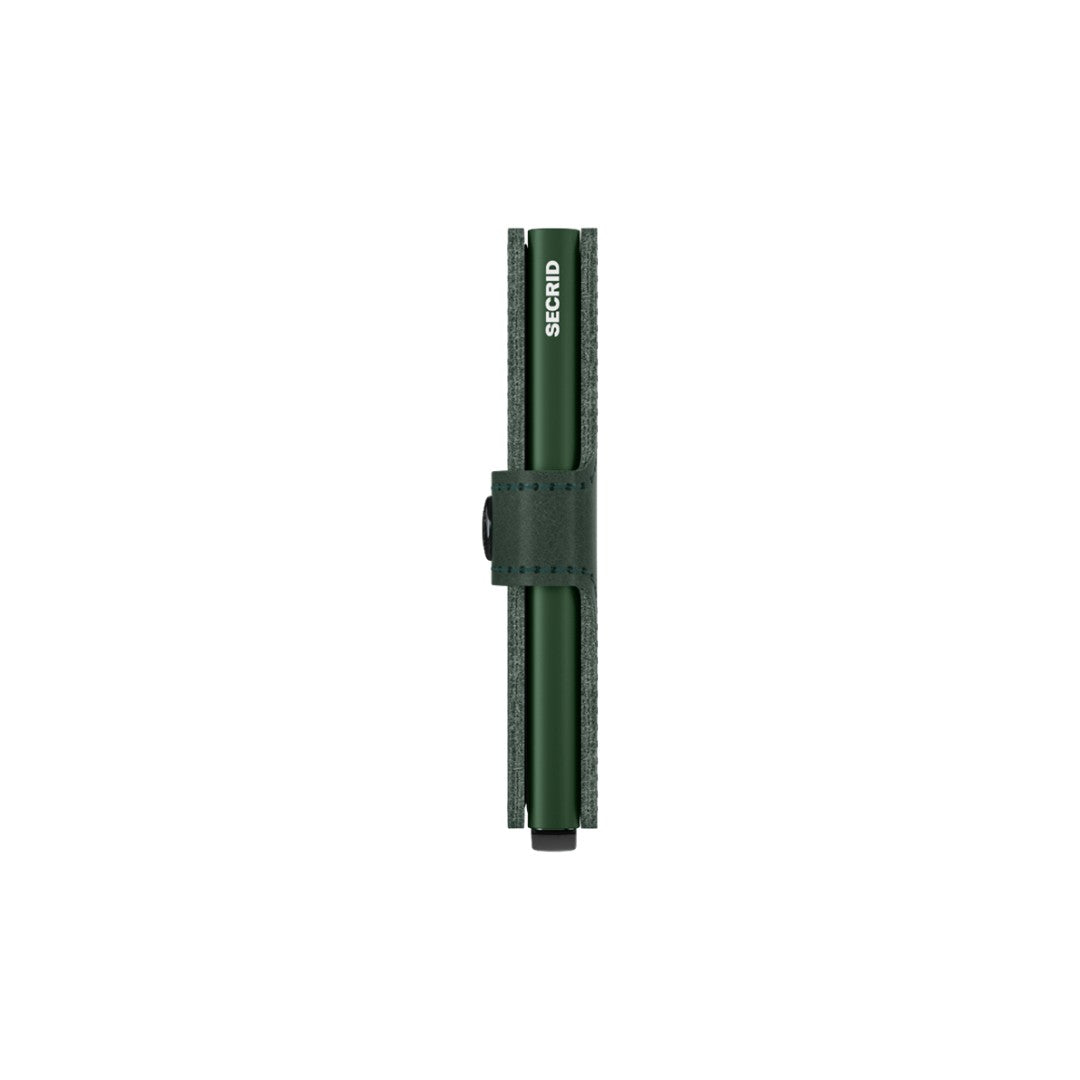 Secrid portafogli compatto in alluminio e pelle "Miniwallet Original" Verde MO.GREEN