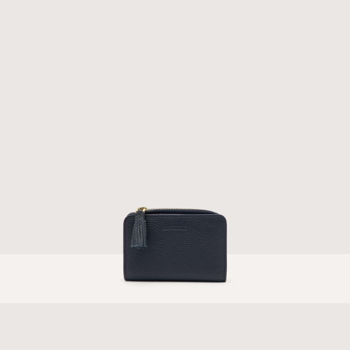 Coccinelle portafogli in pelle "Tassel" Blu E2MU011C101.B29 MIDNIGHT BLUE