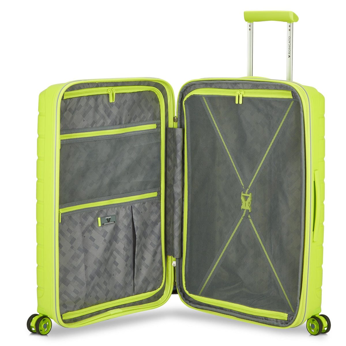 Roncato trolley medio in polipropilene "B-Flying" Lime 418182.77 CYBER LIME