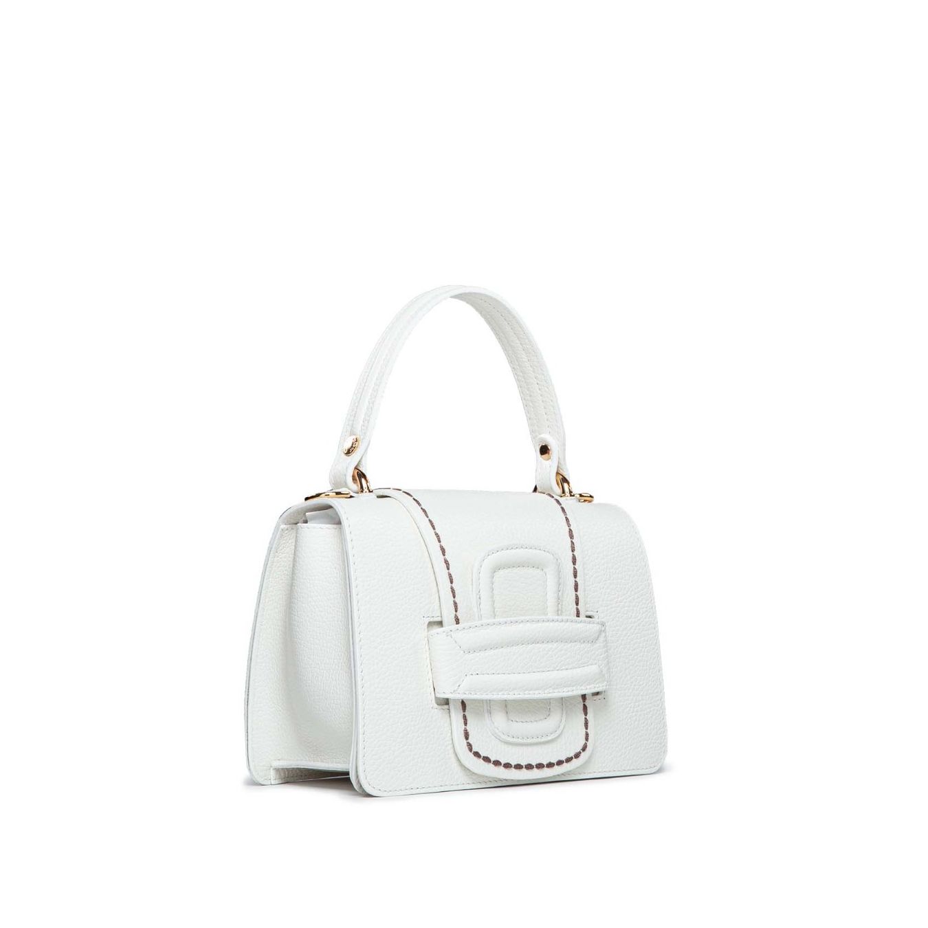 Visonà borsa a mano in pelle "Linda" Bianco 20099.BIANCO