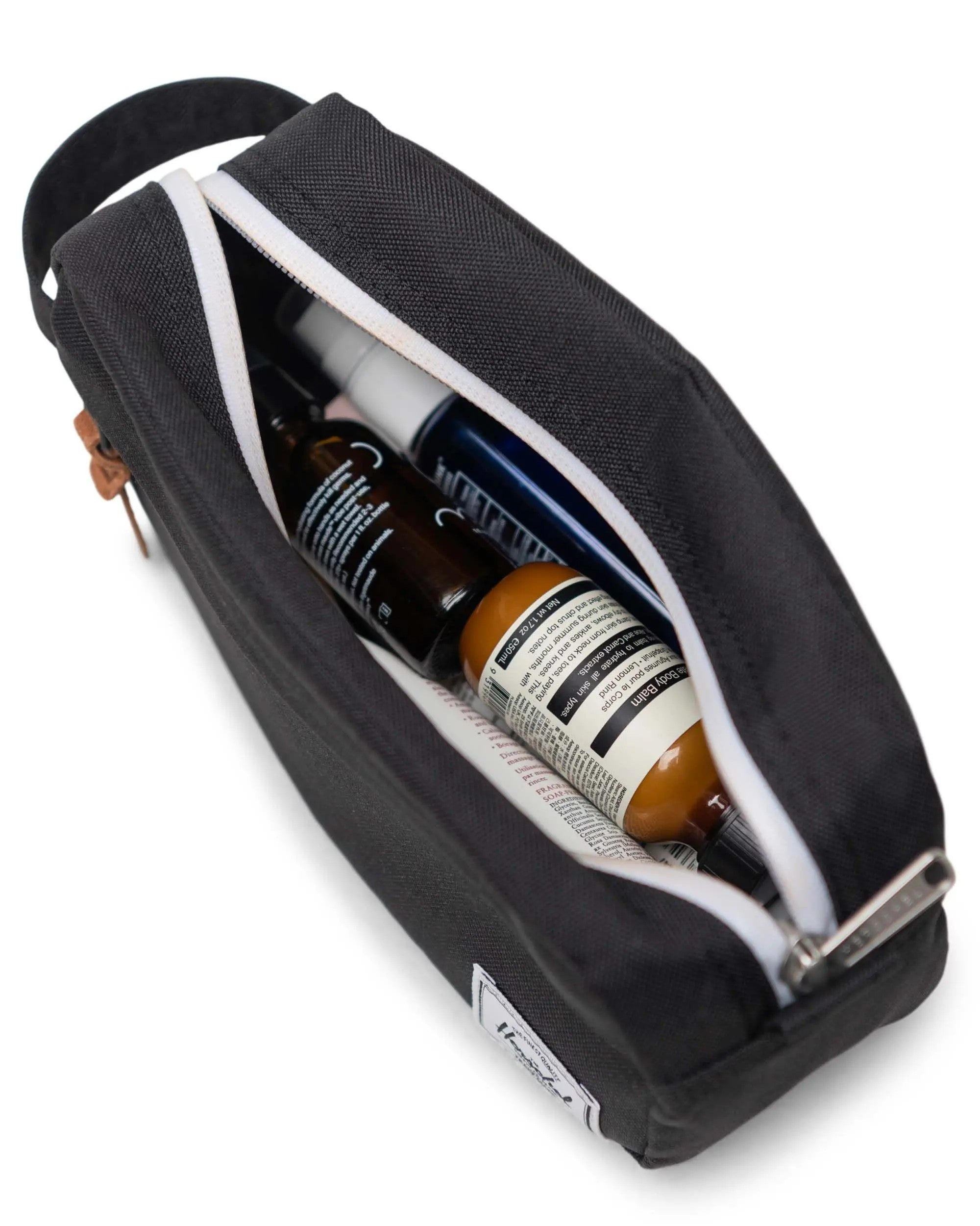 Herschel beauty case in tessuto "Chapter small travel kit" Nero CHAPTER SMALL.BLACK