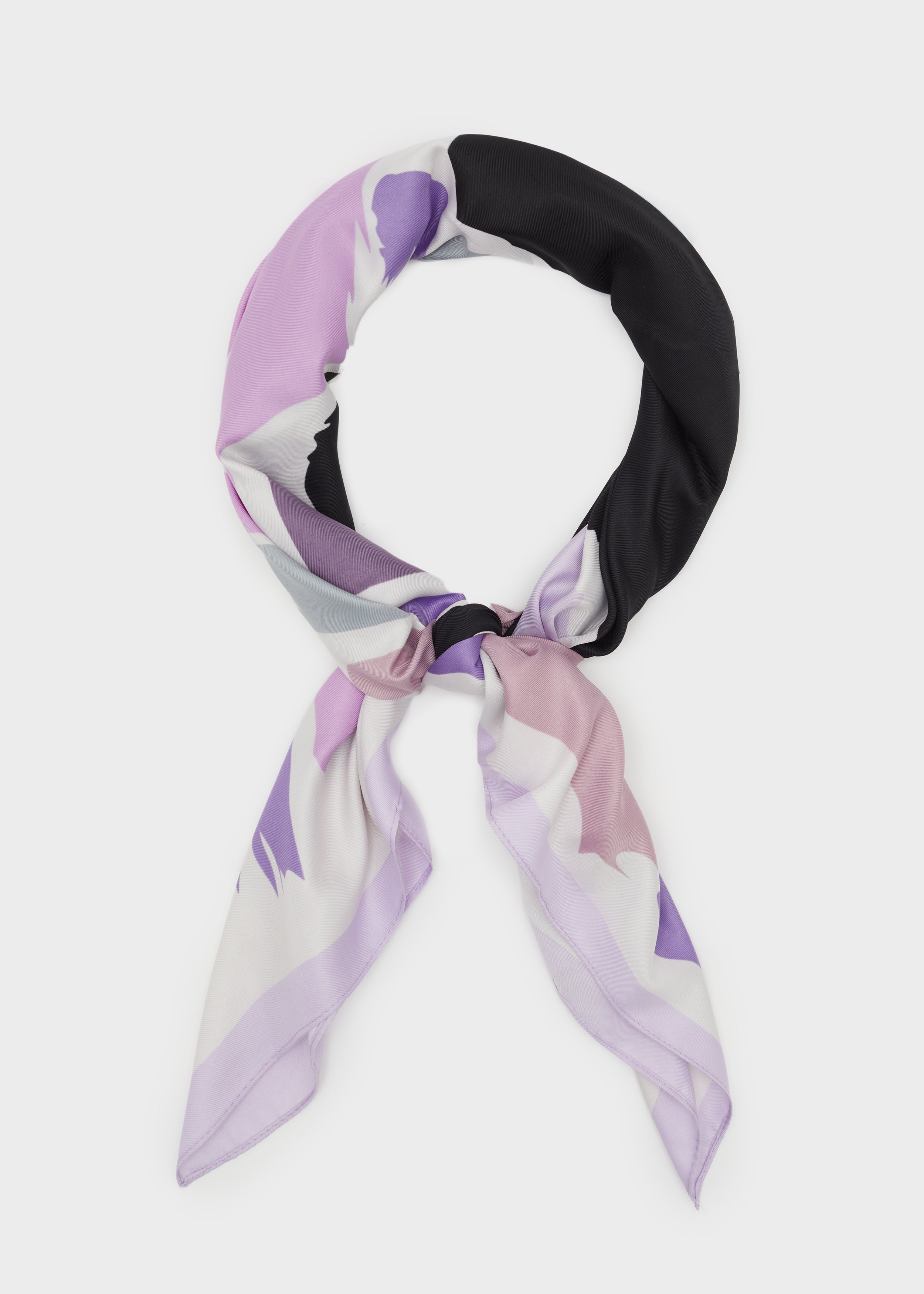 Nalì foulard in poliestere "Charlotte" Multicolor BOSC0119.VIOLA