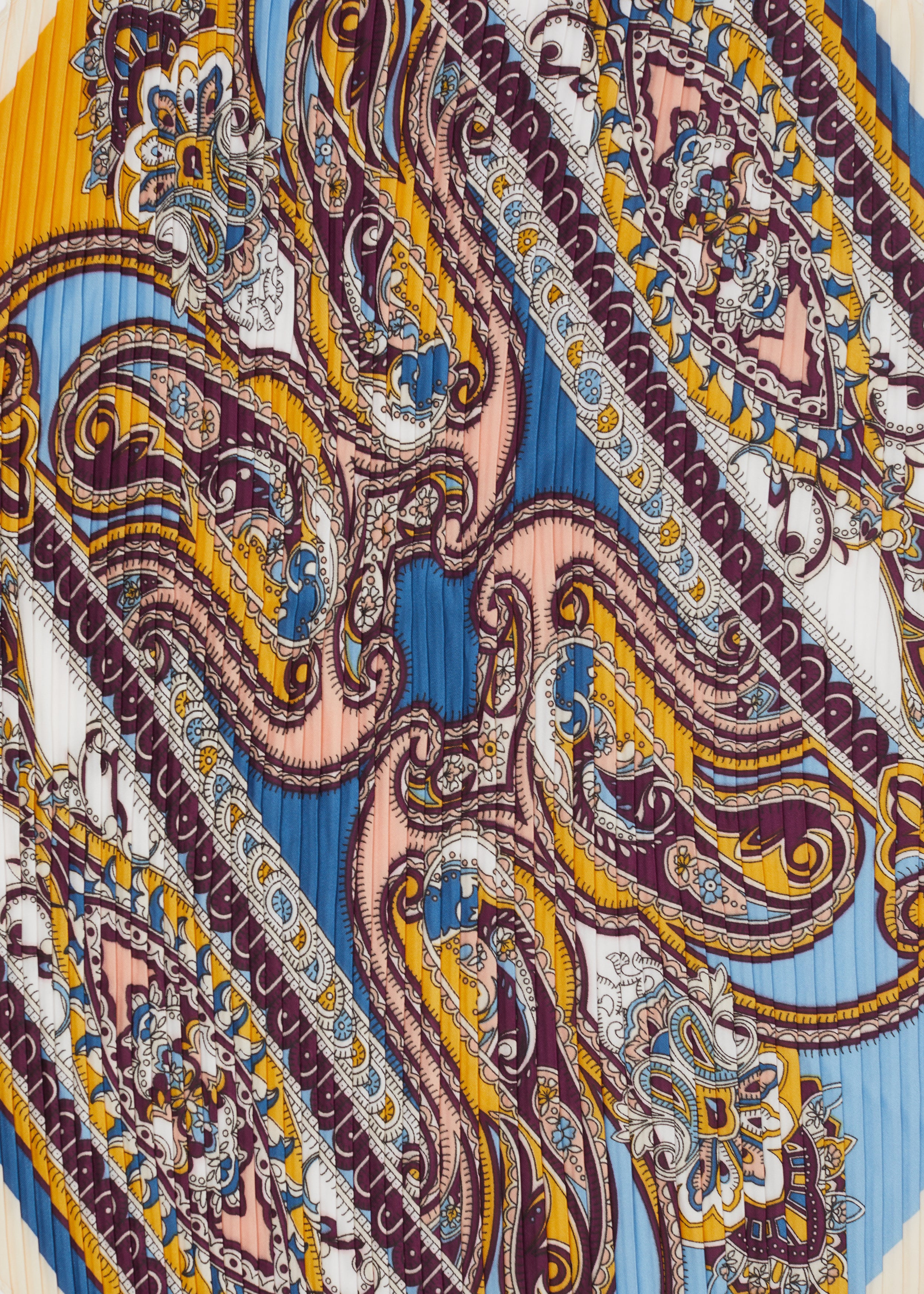 Nalì foulard in poliestere "Samantha" Multicolor BOSC0123.AZZURRO