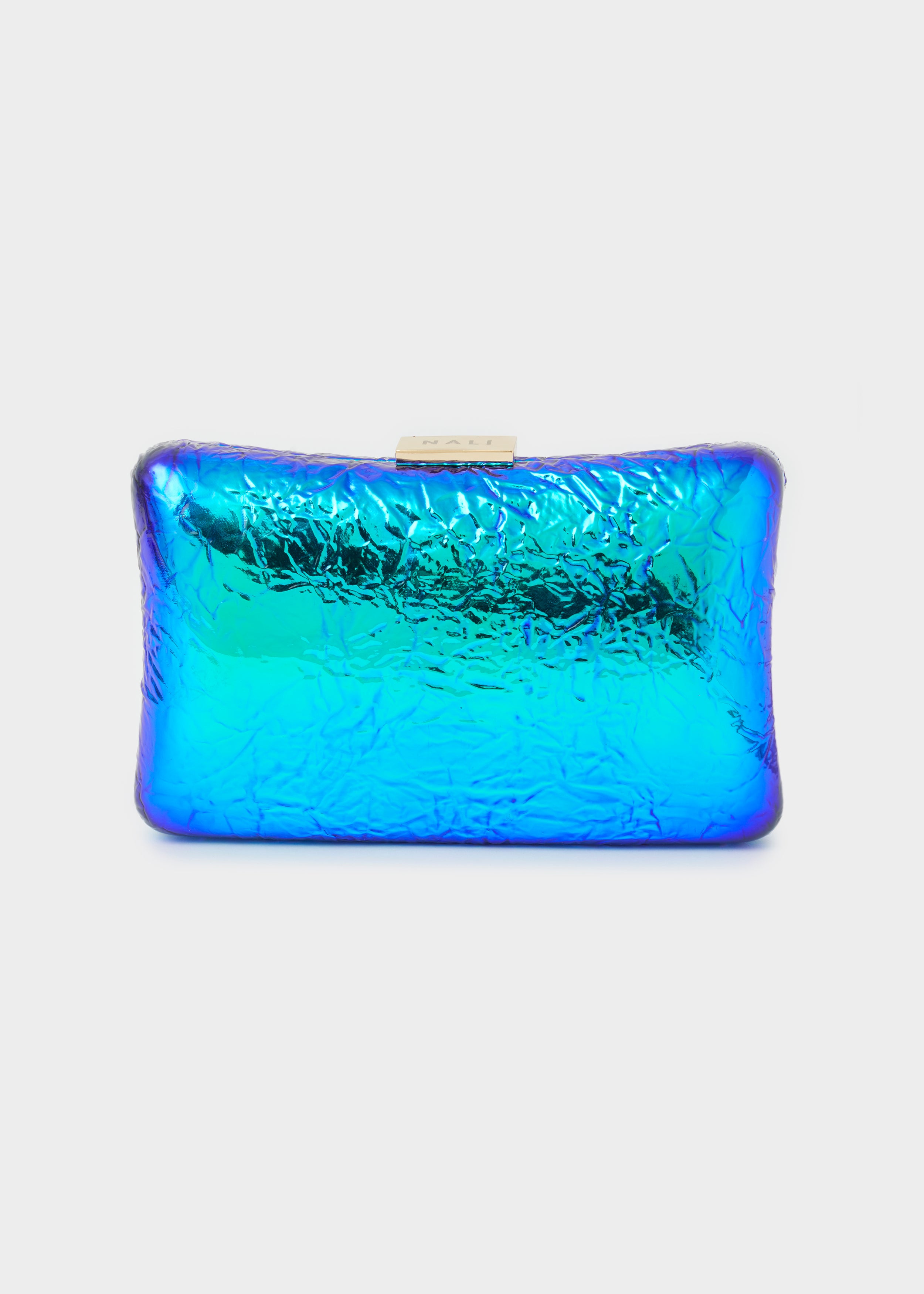 Nalì pochette in ecopelle "Pia" Azzurro HKPC0298.BLU/VERDE