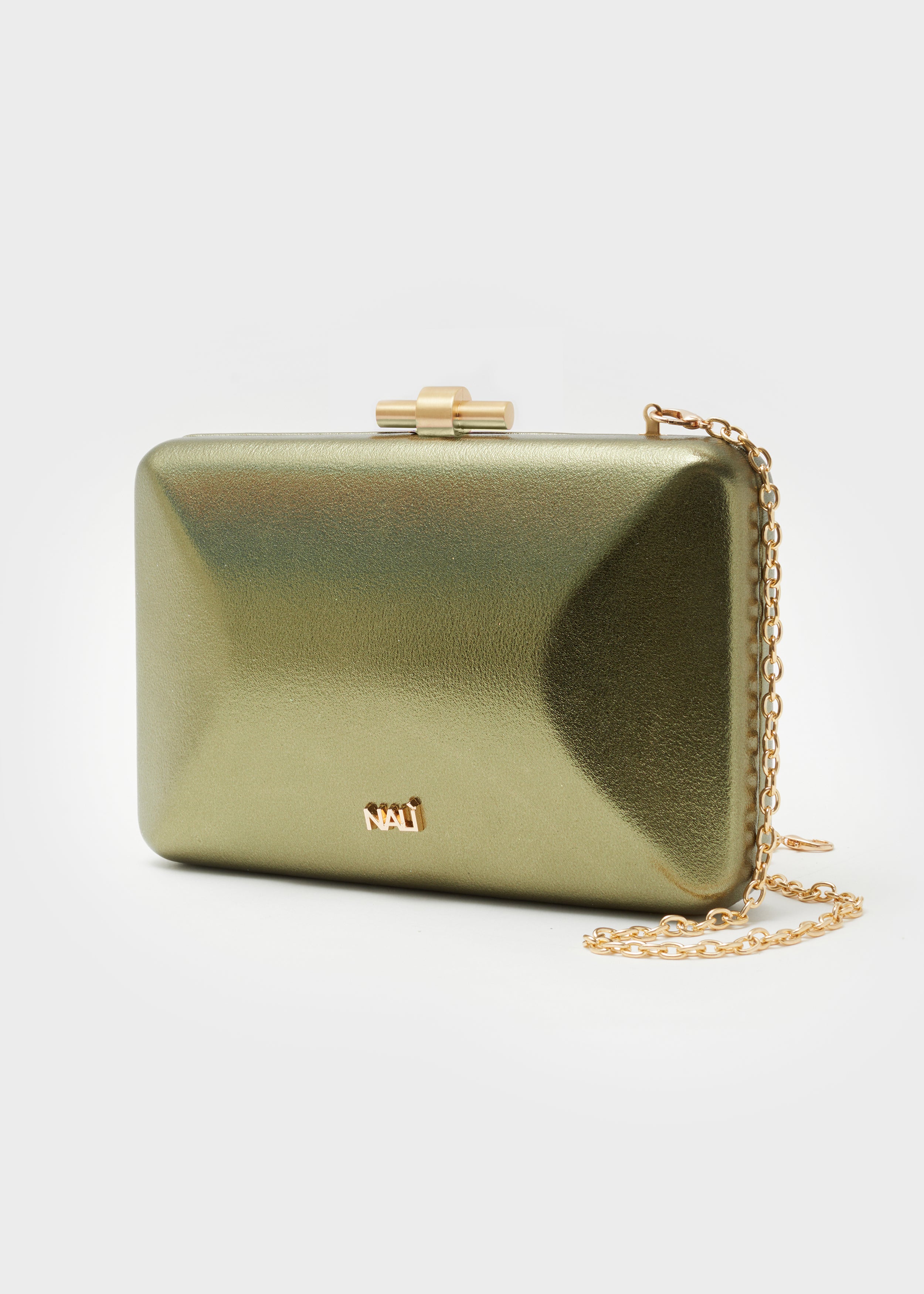 Nalì pochette in ecopelle "Irina" Verde WIPC0125.VERDE