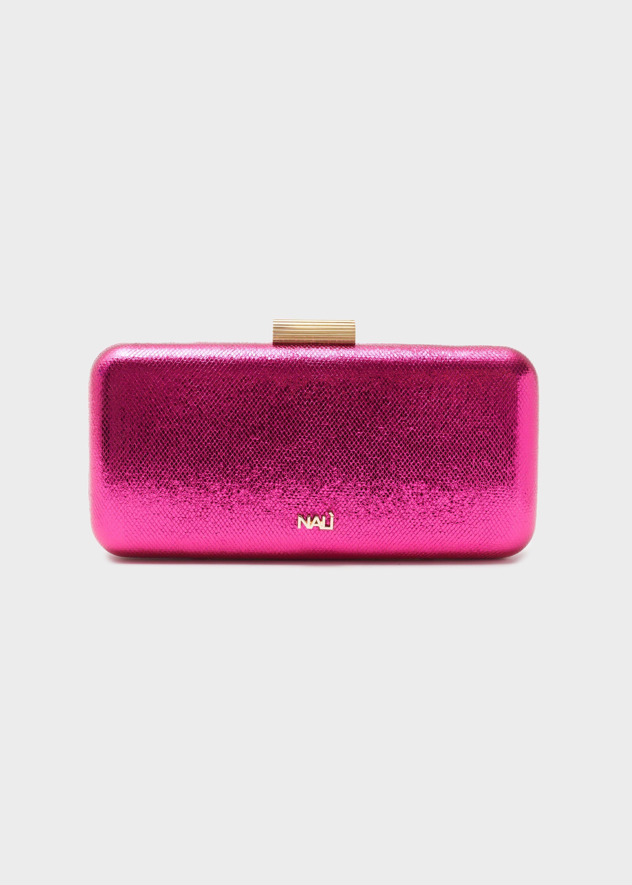Nalì pochette in ecopelle "Nadine" Fucsia WIPC0129.FUCSIA METALLIC
