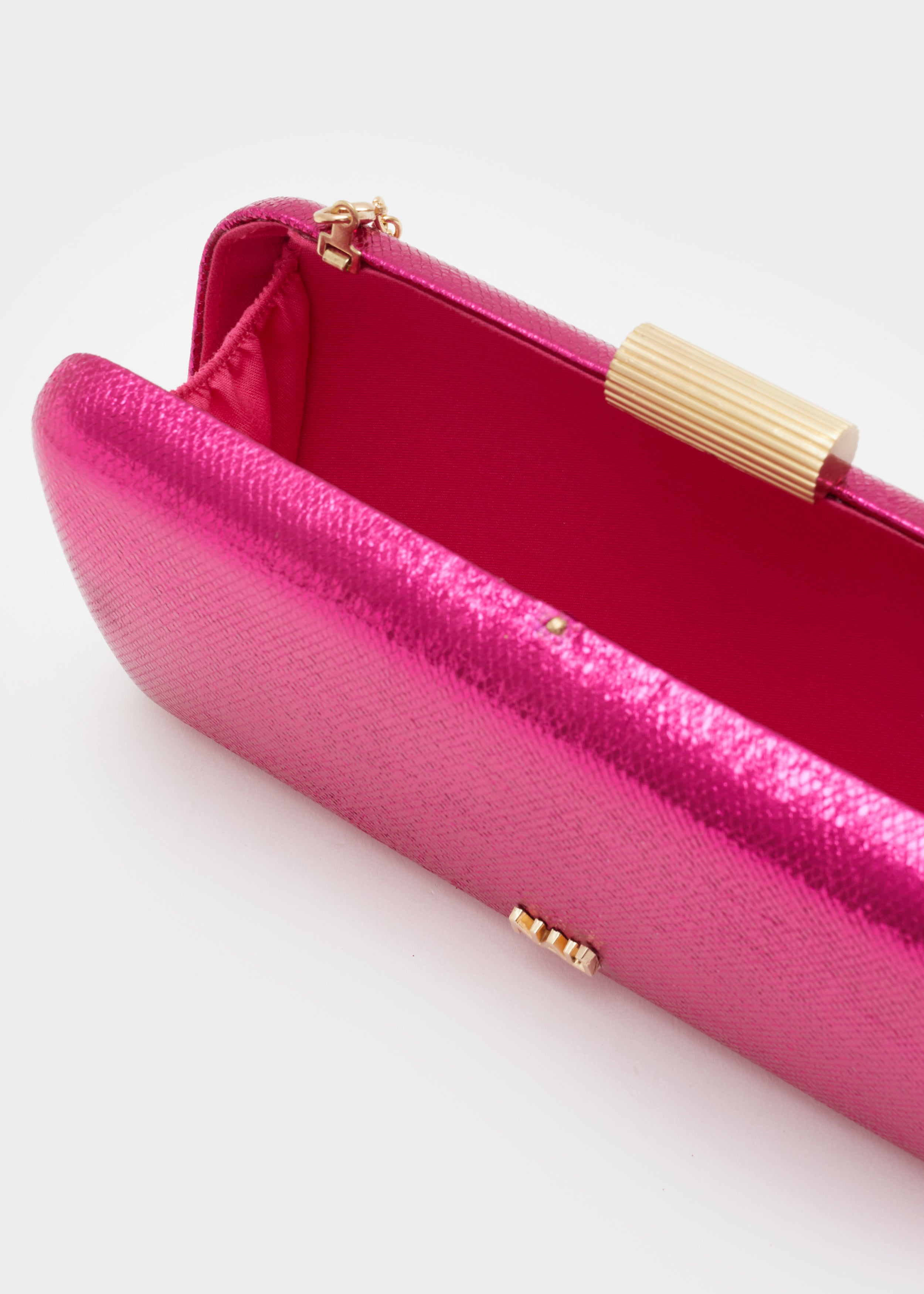 Nalì pochette in ecopelle "Nadine" Fucsia WIPC0129.FUCSIA METALLIC