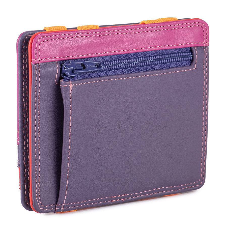Mywalit portafogli compatto con elastici in pelle "Classic" Multicolor 111.75 SANGRIA MULTI