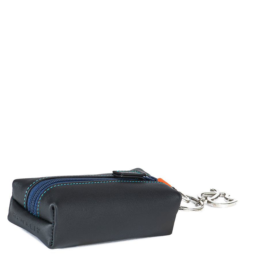 Mywalit porta monete in pelle "Classic" Multicolor 1283.4 BLACK/PACE