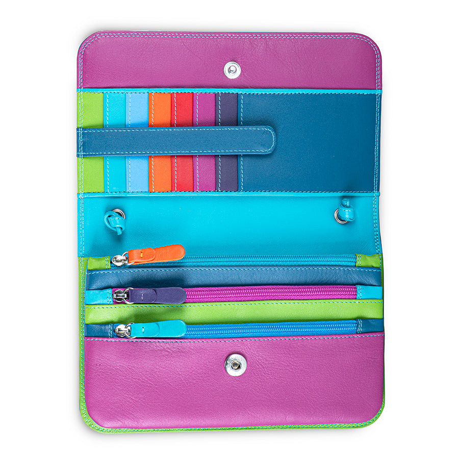 Mywalit portafogli con tracolla in pelle "Classic" Multicolor 5003.171 LIGURIA
