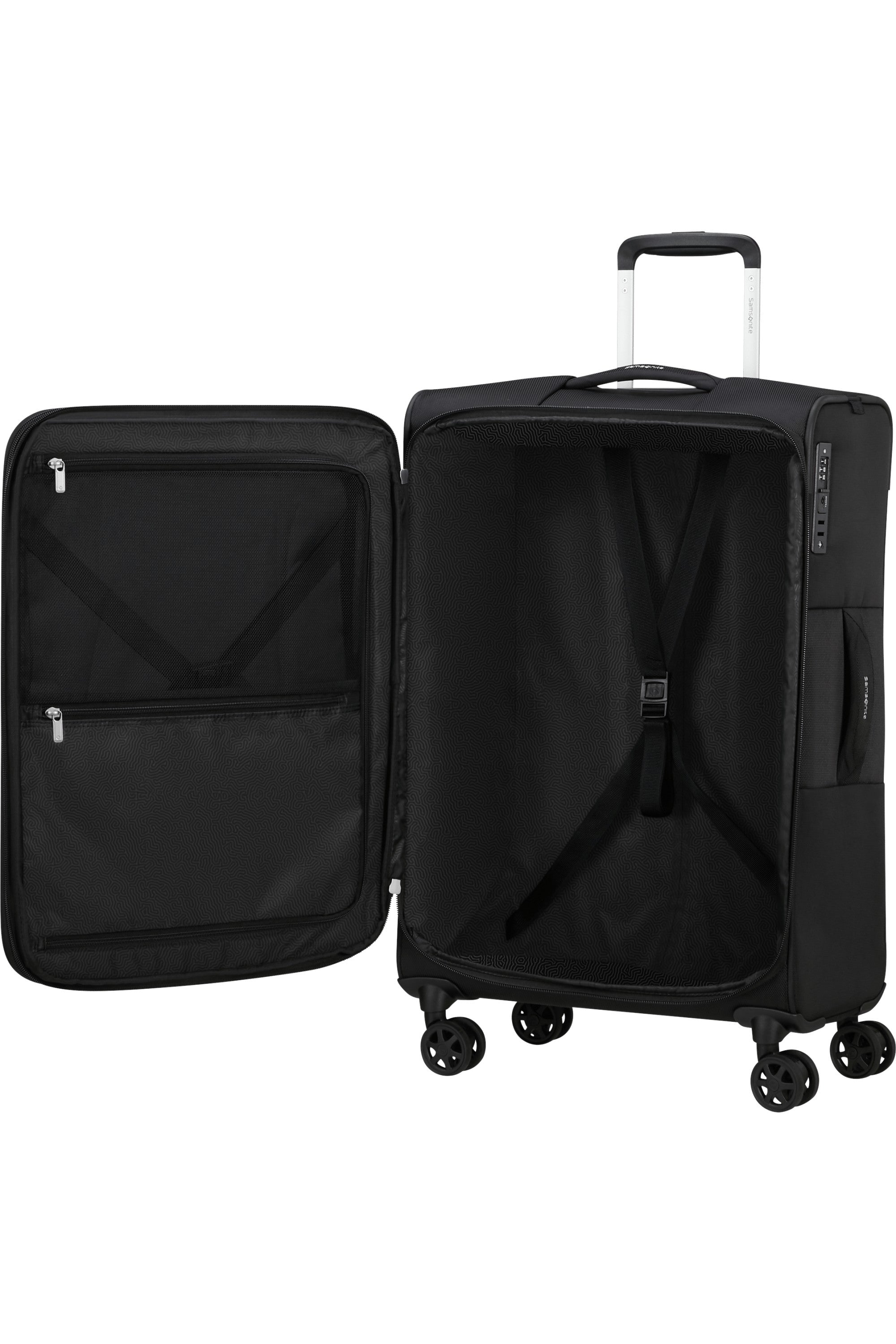 Samsonite trolley medio in tessuto "Urbify" Nero 150716.1041 BLACK
