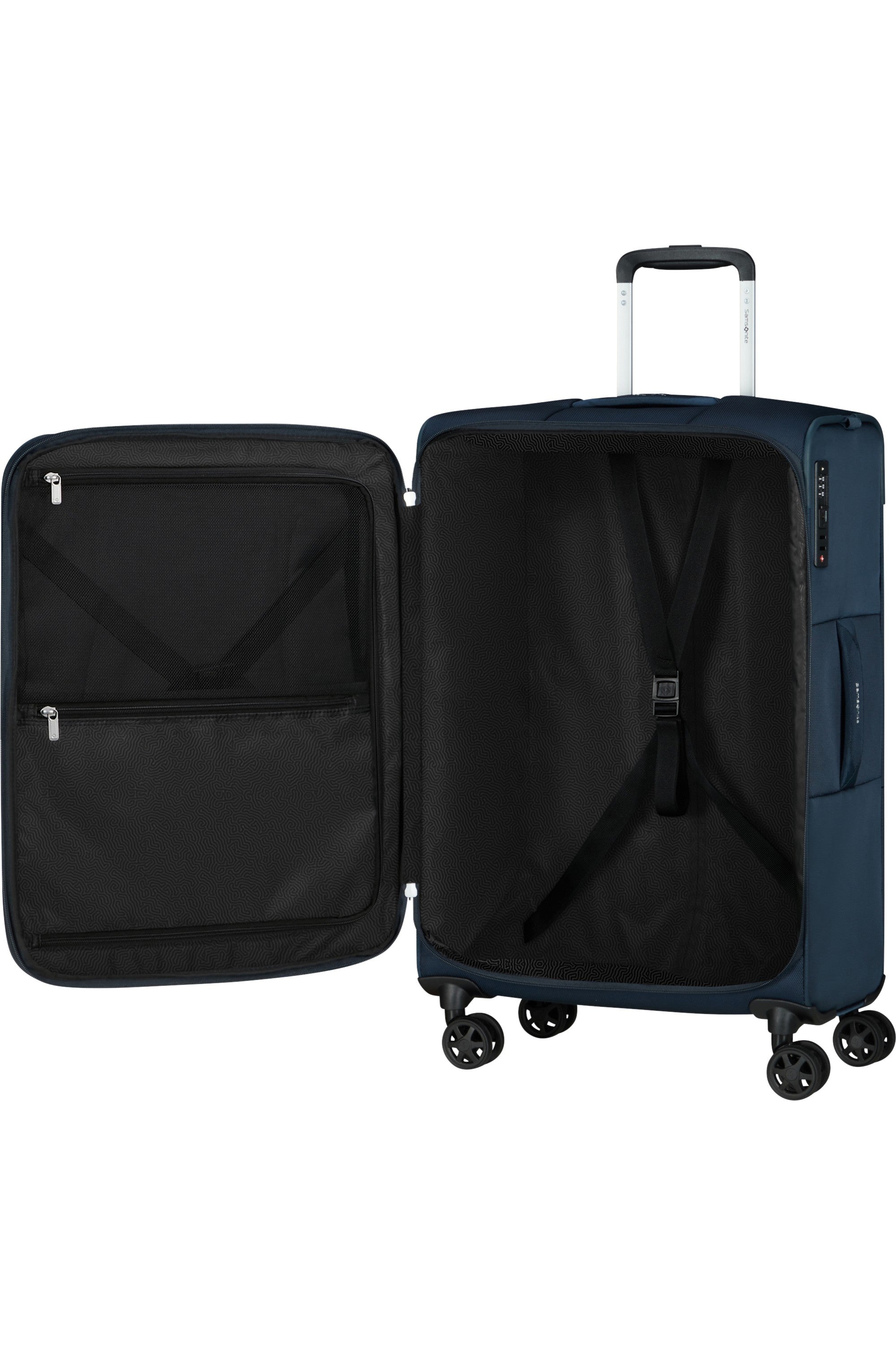 Samsonite trolley medio in tessuto "Urbify" Blu 150716.1598 NAVY BLUE